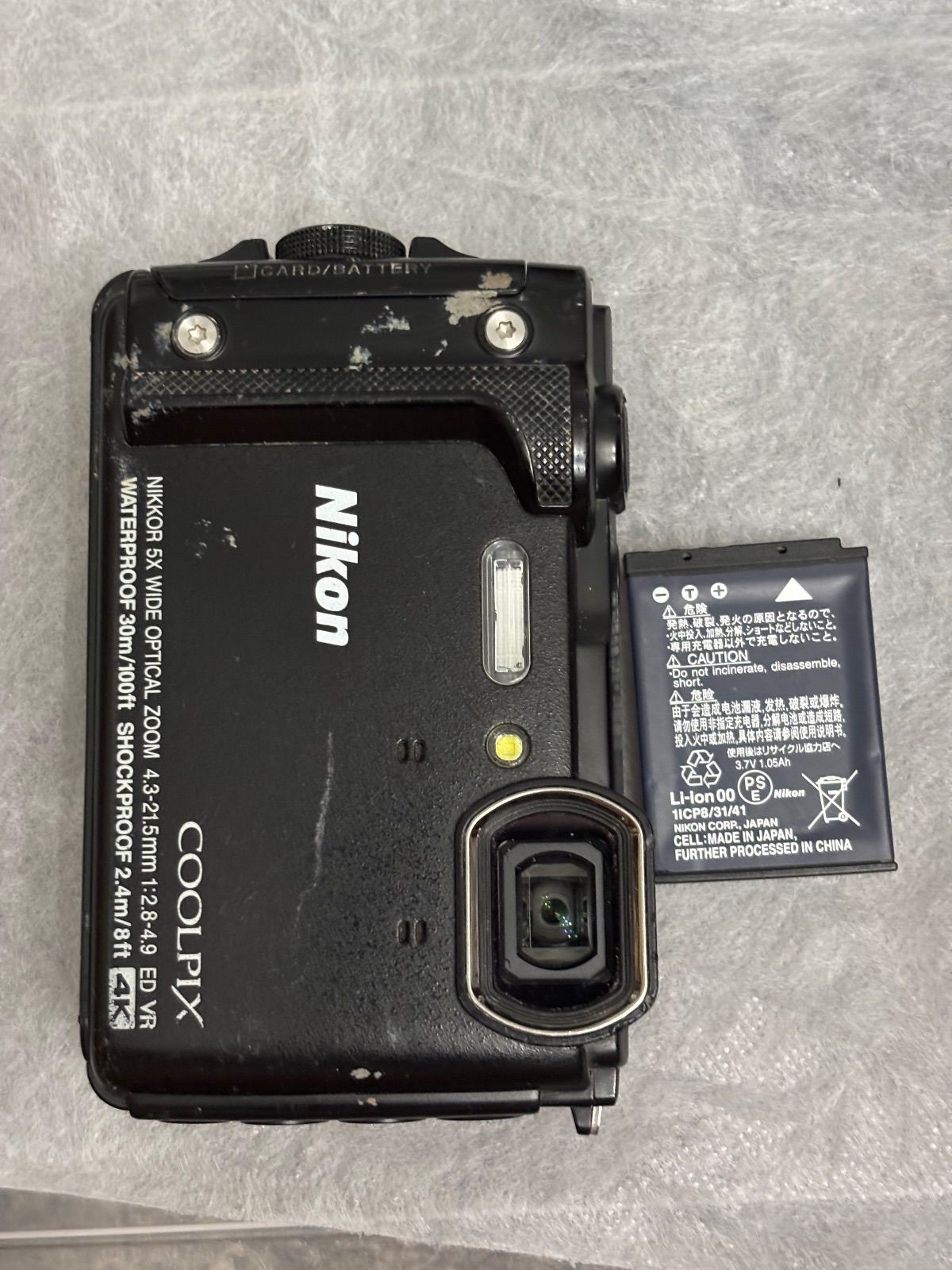 Nikon COOLPIX W300 Black Digital Camera 16.05MP 5x Zoom Wi-Fi Bluetooth GPS