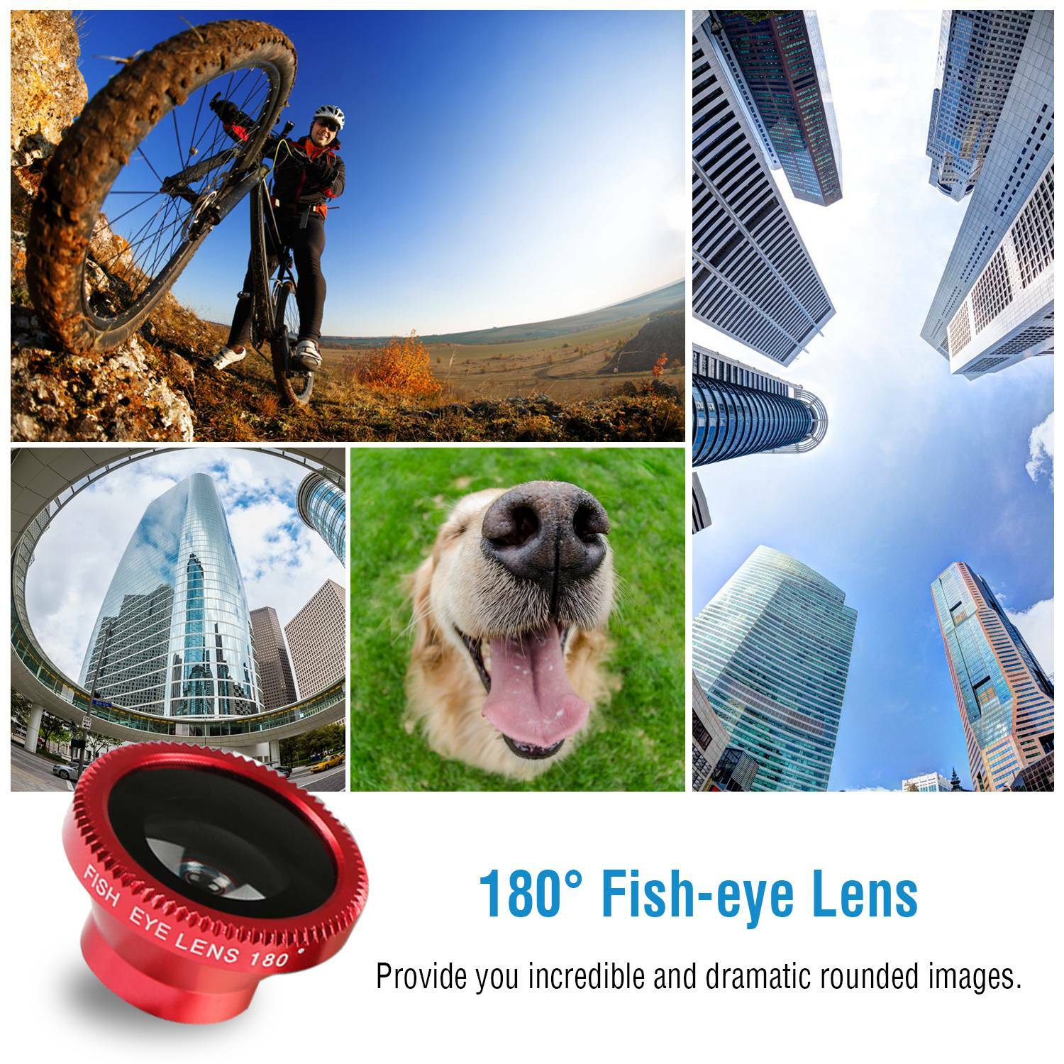 Camera Lens Kit Universal 3in1 Magnetic Wide Angle Fish Eye Macro For Cell Phone