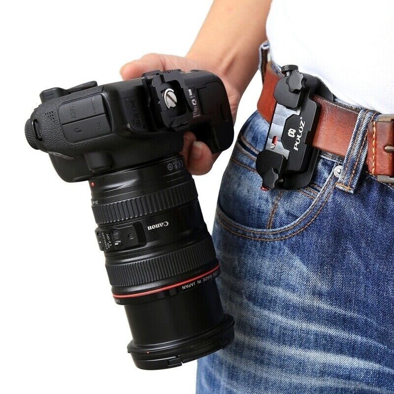 Waist Capture Camera Clip Aluminum Alloy Quick Release Clip with Plate
