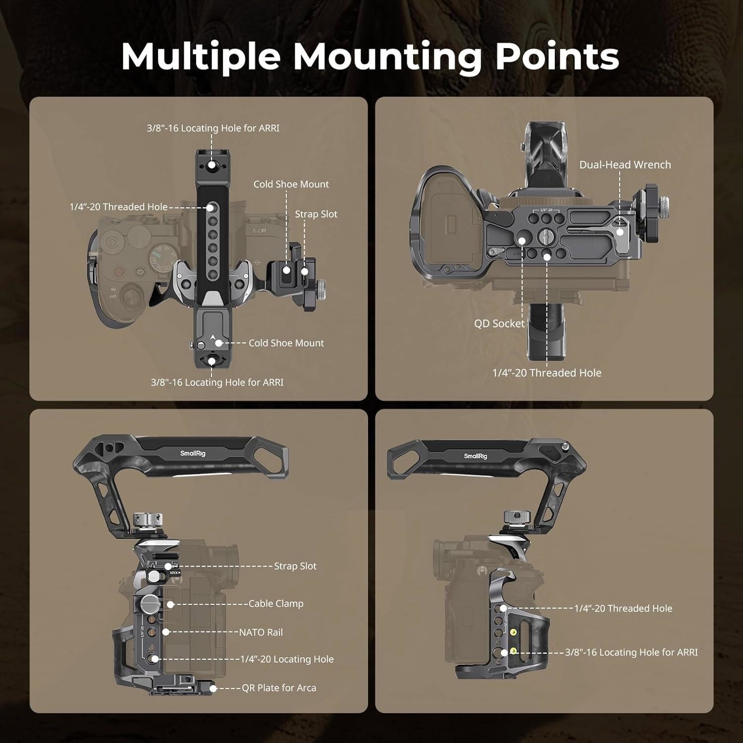SmallRig A7 V/A7R V/A7 Cage Kit for Sony Alpha 7 V/A7R V/A7 IV/A7S III/A7R IV