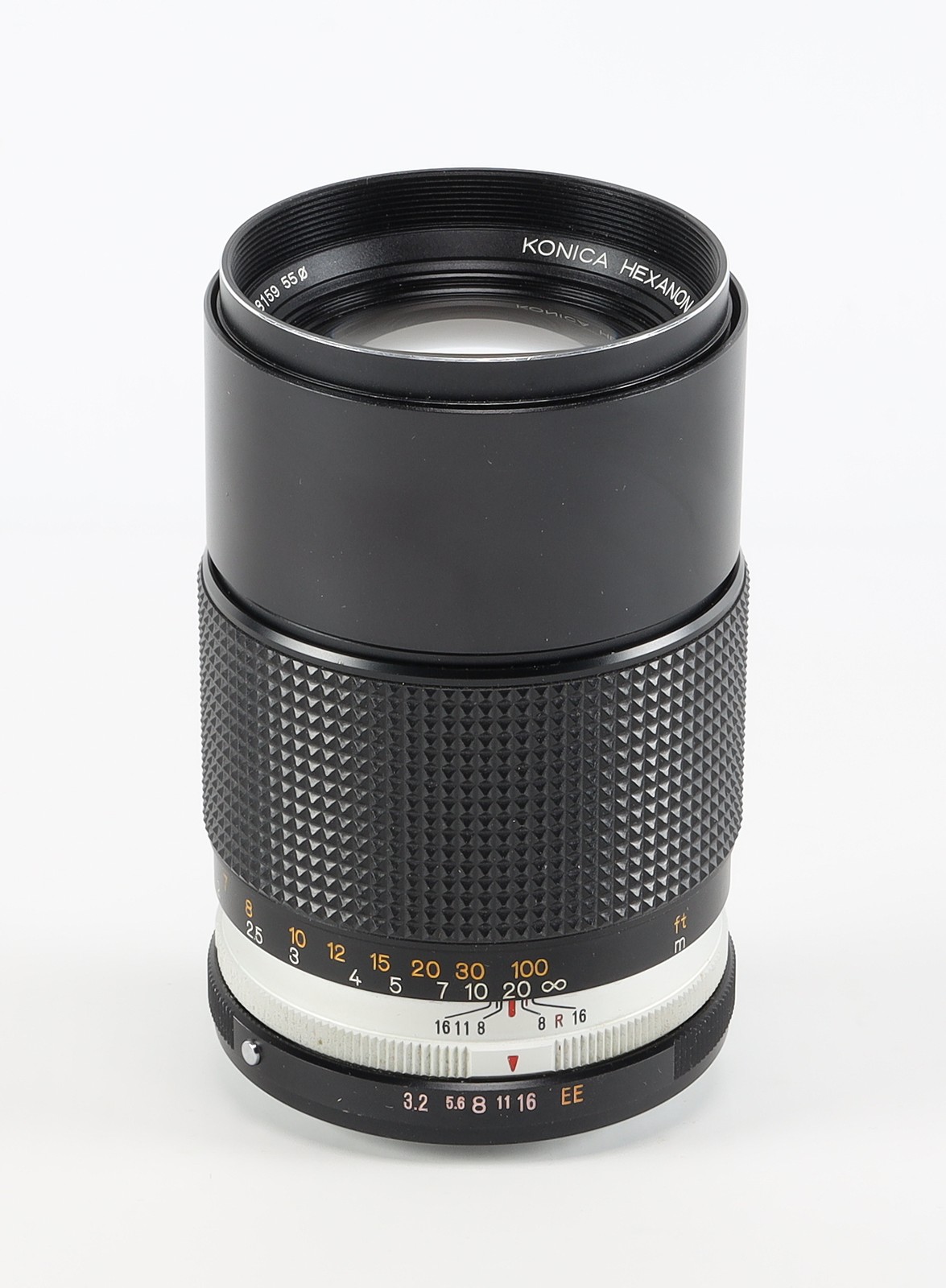 Konica 135mm F/3.2 – Hexanon EE AR Mount Camera Lens {55mm}