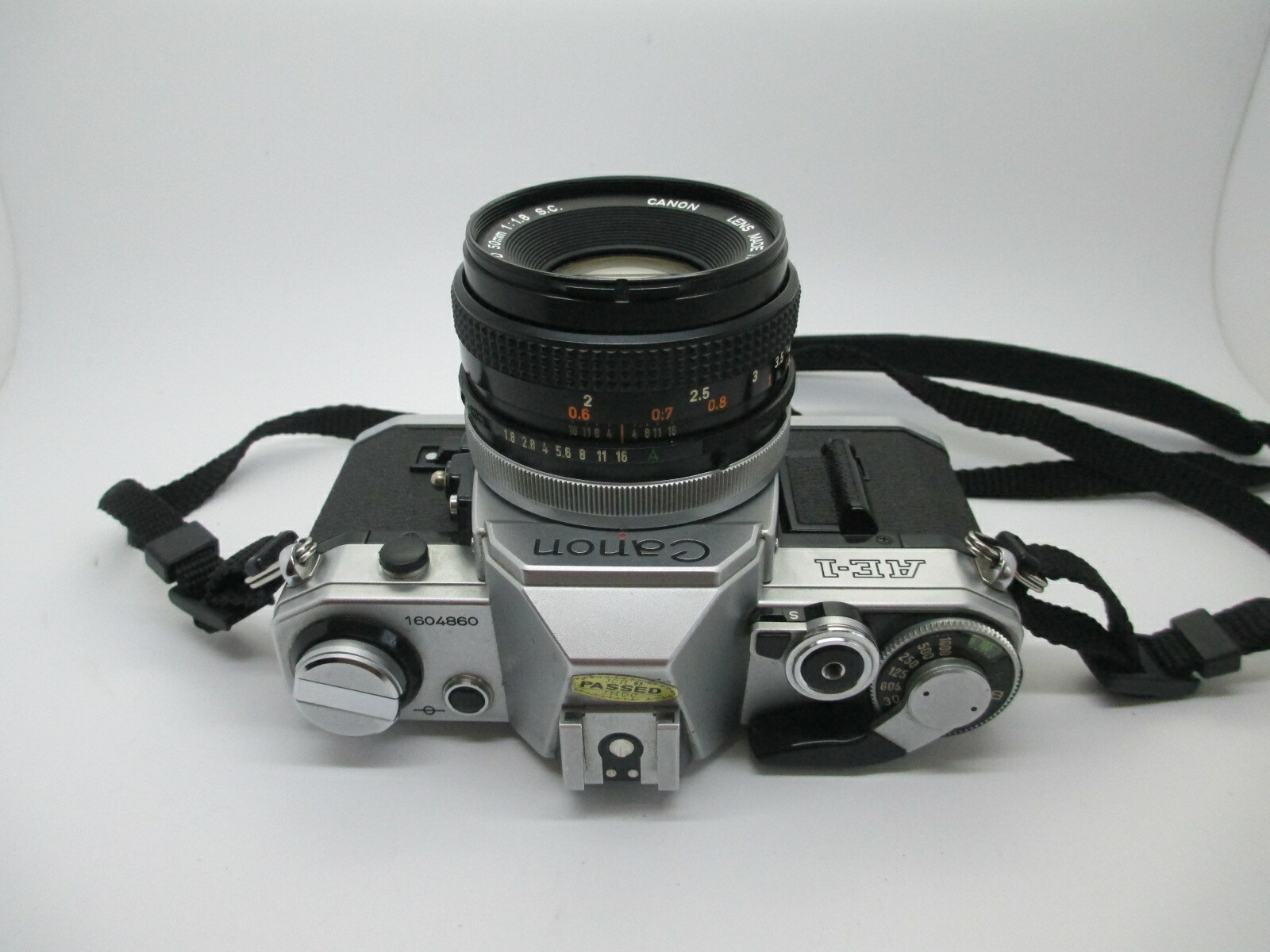 Canon AE-1 35mm SLR Film Camera with Canon 50mm f/1.8 FD Lens – WORKING PERFECT!