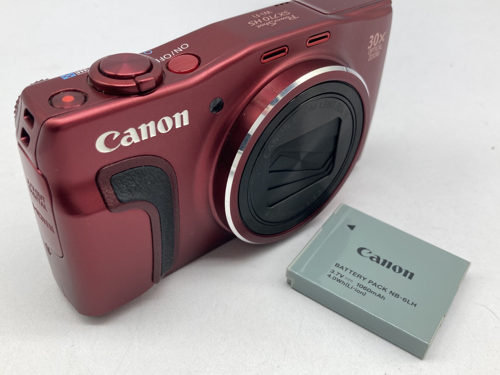 Excellent Canon PowerShot SX710 HS red 20.3 MP Digital Camera 3832