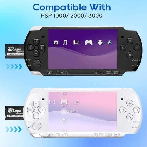 PSP Memory Stick Adapter, Micro SD/SDHC/SDXC to Memory Stick PRO Duo to Magicgat