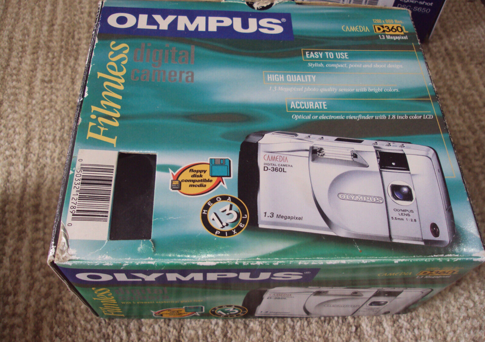 NEW Olympus Digital Camera Filmless D-360L 1.3 Megapixel Silver NEW IN BOX
