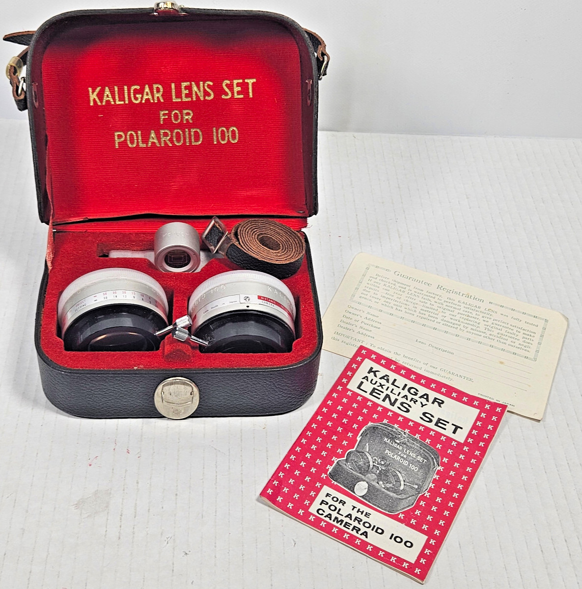 Kaligar Auxiliary Lens Set for Polaroid 100 Camera with Manual & Case