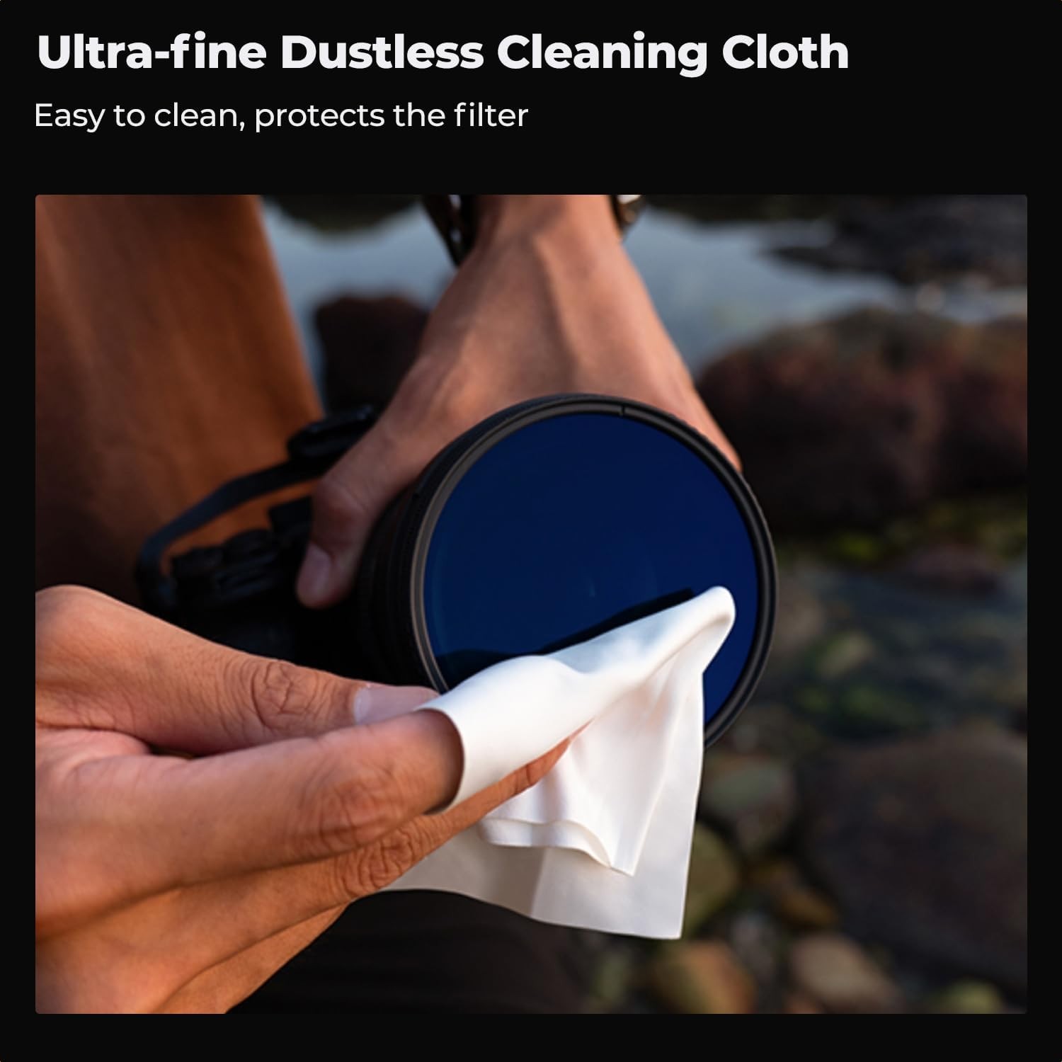 K&F Concept 37-95mm Circular Polarizer Filter CPL Filter with Cleaning Cloth