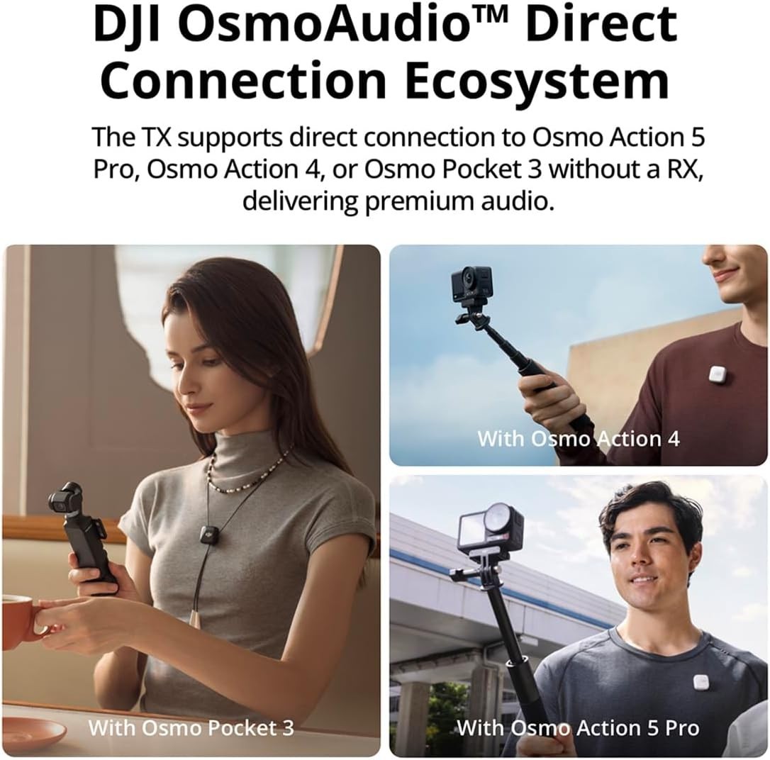 DJI Mic Mini (1 TX + 1 RX) (Certified Refurbished)