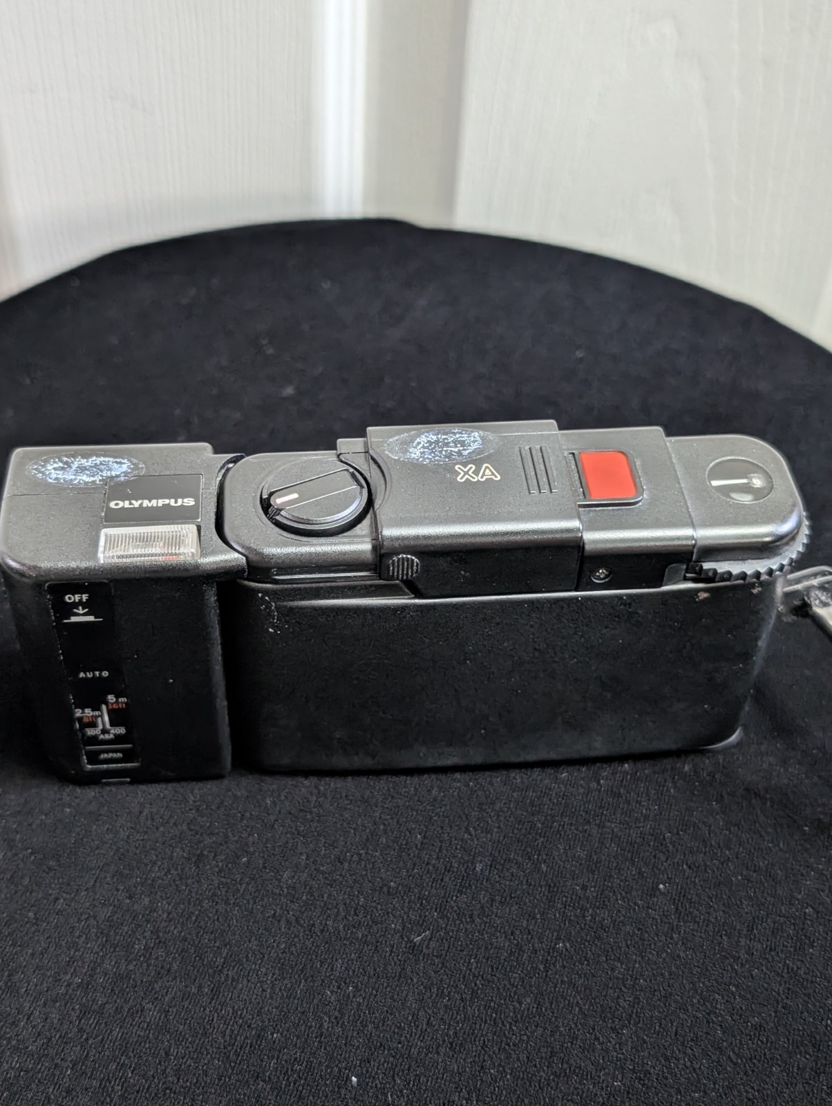 Olympus XA 35mm Film Camera with A11 Electronic Flash Unit, Black