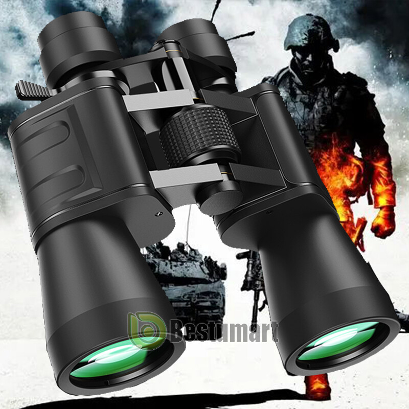 180×100 High Power Military Binoculars Zooming Outdoor Waterproof Hunting+Case