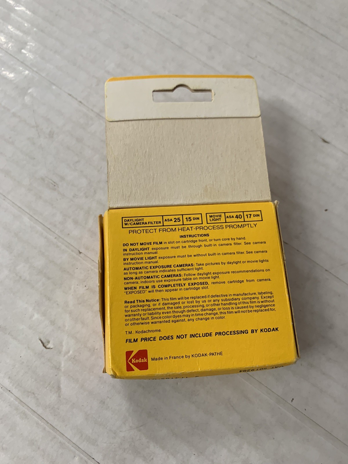 Vintage Sealed Kodachrome 40 Color Movie Film Type A 50 ft Super 8 Cartridge