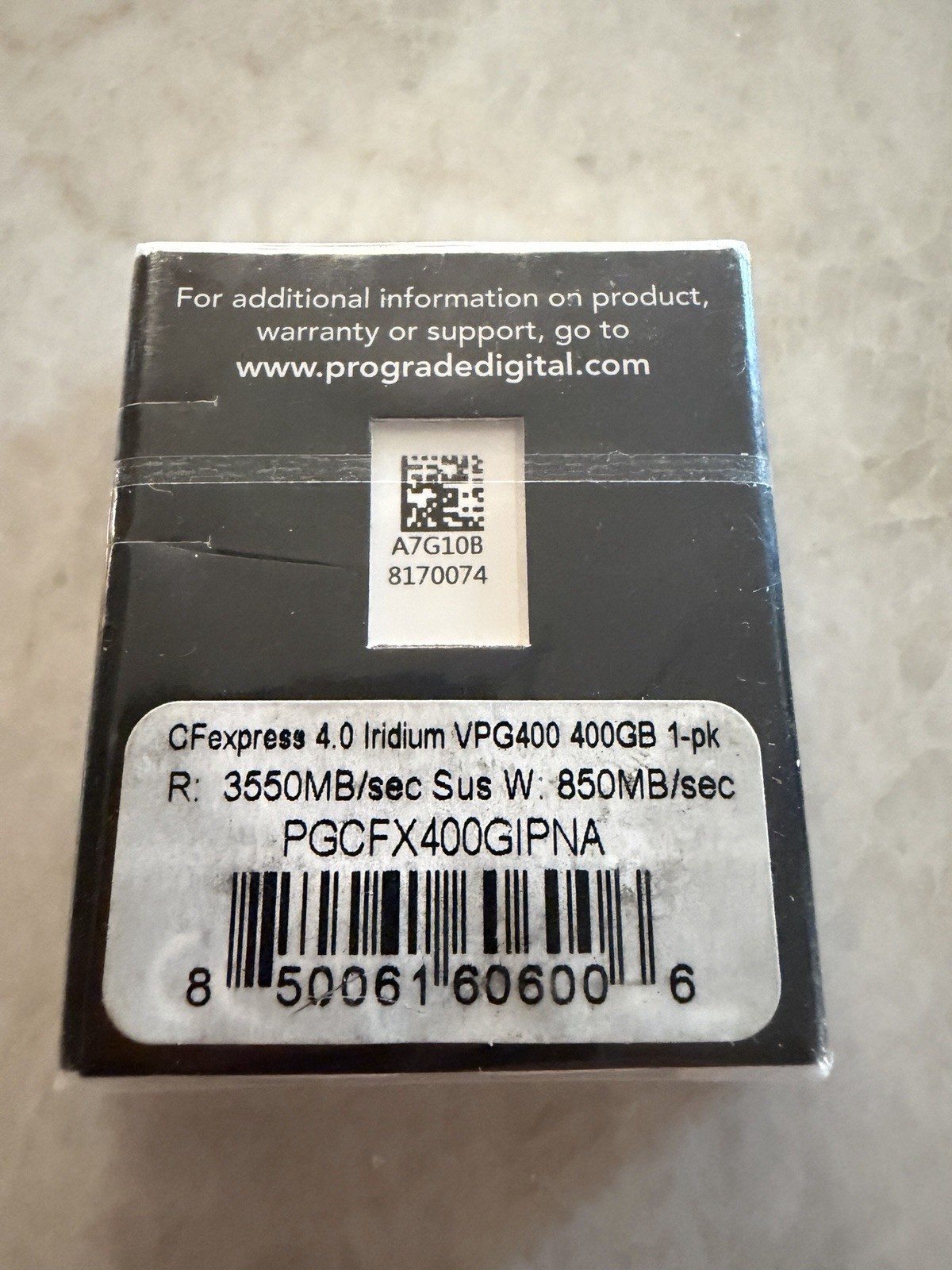 ProGrade Digital CFexpress Type B 400GB Iridium VPG400 Memory Card Sealed
