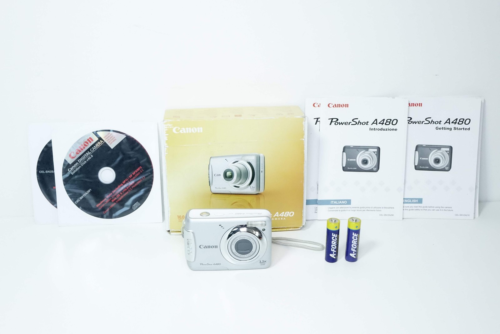 Canon PowerShot A480 Compact CCD Silver – 12 MONTH WARRANTY