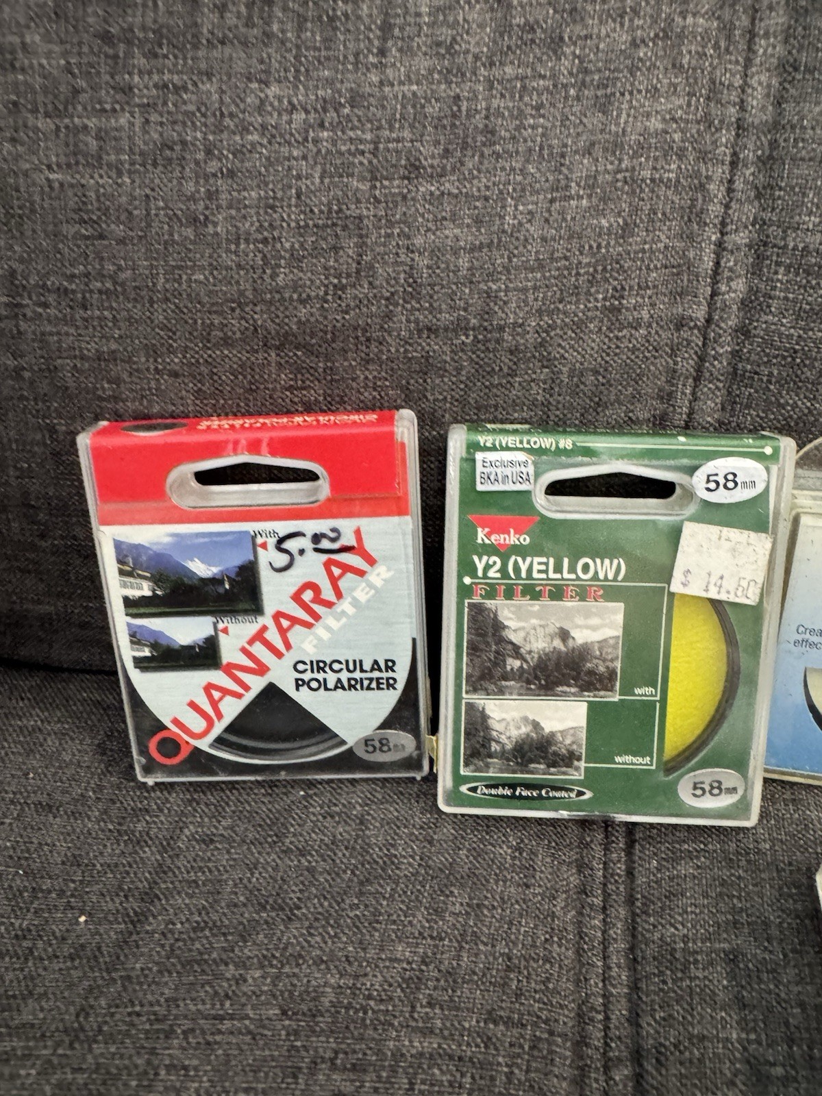Lens Filter Lot Quantaray Cross Screen (241662212) 62mm + Others See Photos
