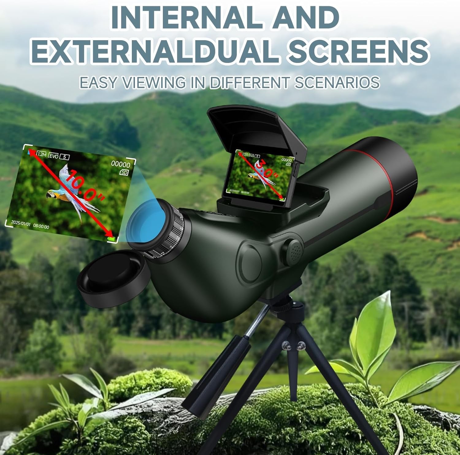 Smart Telescope, Professional Refractor Auto-focus Portable Digital Electronic T