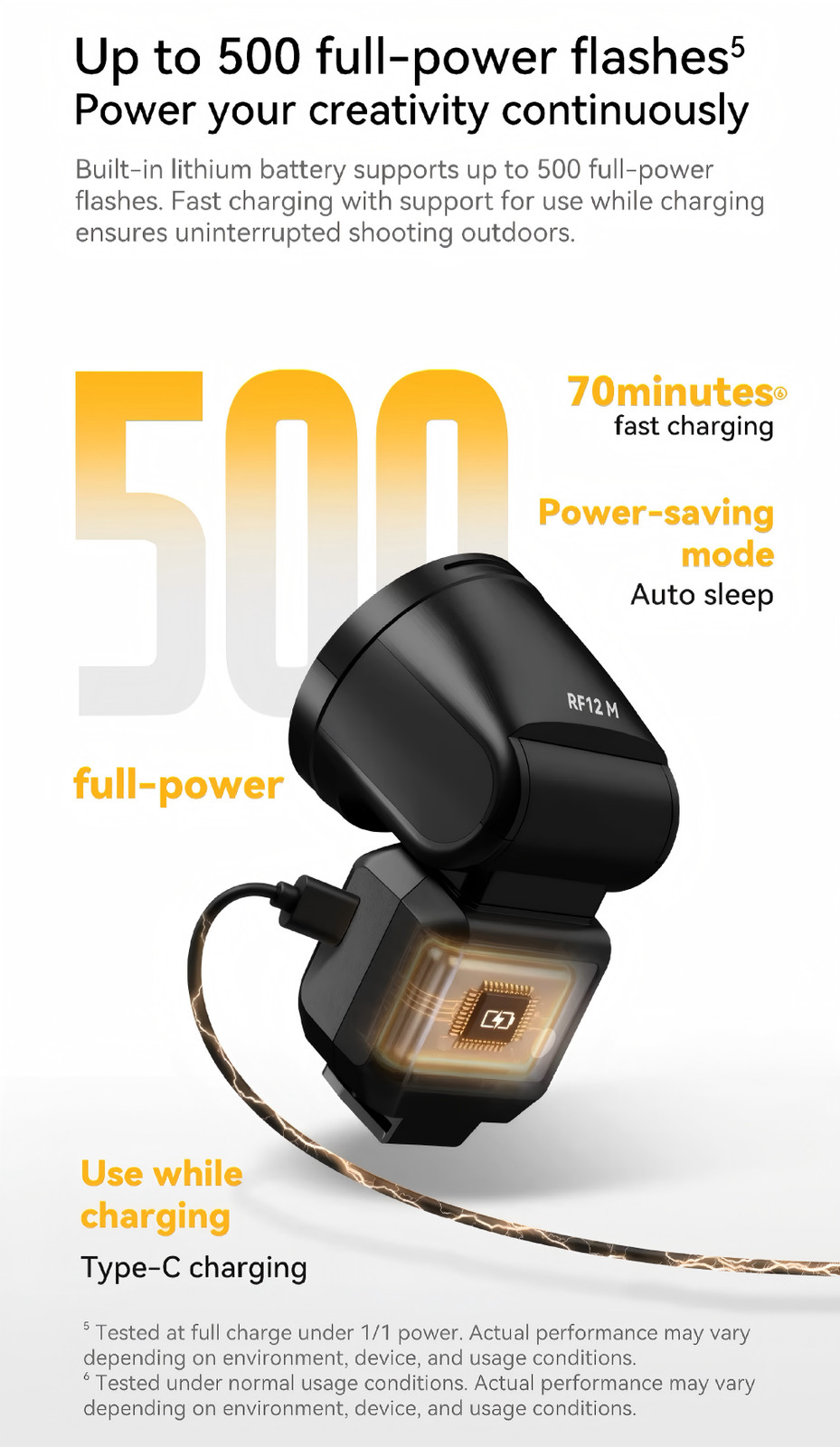 ZENIKO RF12M Camera Flash Speedlite Universal Hot Shoe for Canon Sony Nikon Fuji
