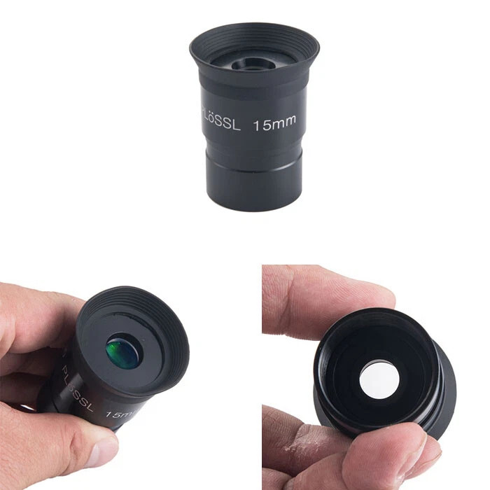 Premium 15mm Plossl Telescope Eyepiece – 1.25″, Fully Multi-Coated, Metal Body