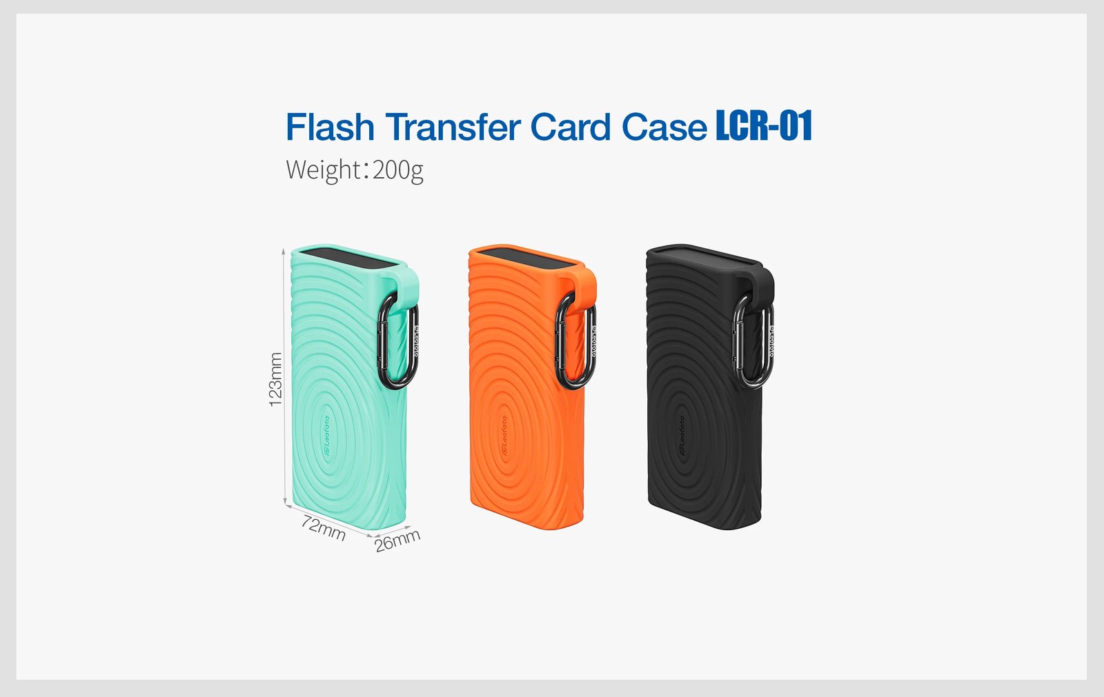 Leofoto LCR-01 Flash Transfer Card Case Quad-Card Reader w CFexpress Type A/B&SD