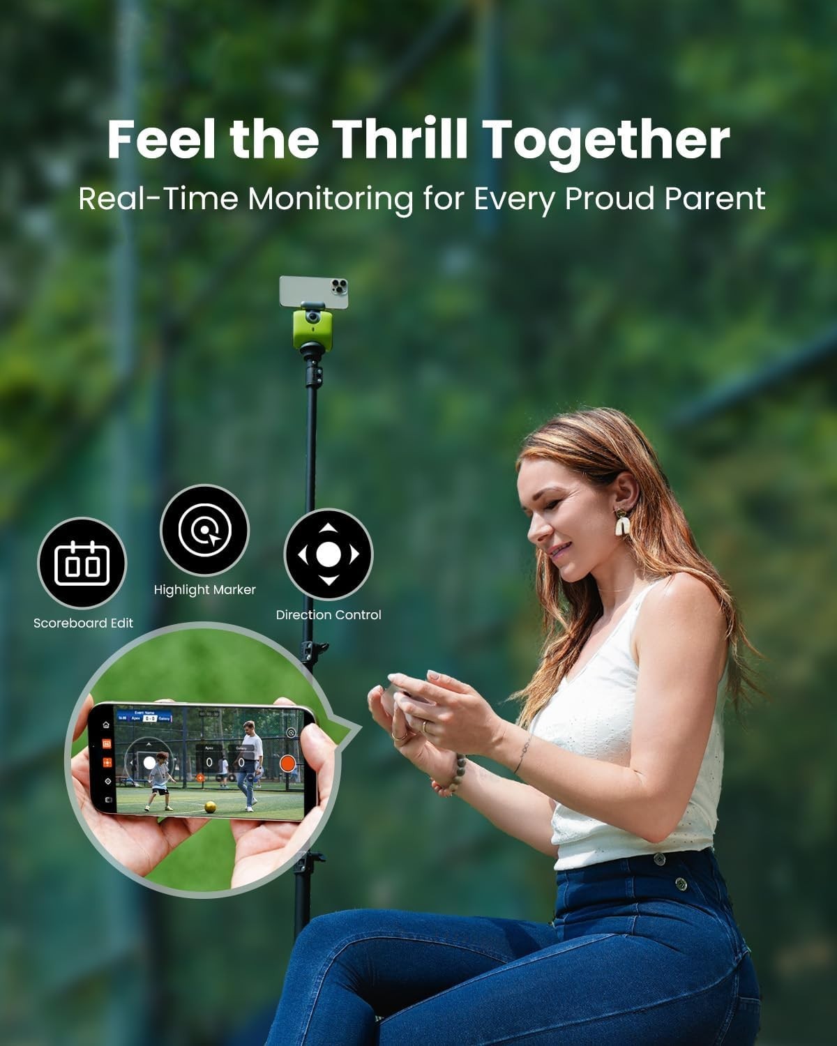 XbotGo Chameleon Rechargeable Sports Tracking AI Cameraman W/ Remote