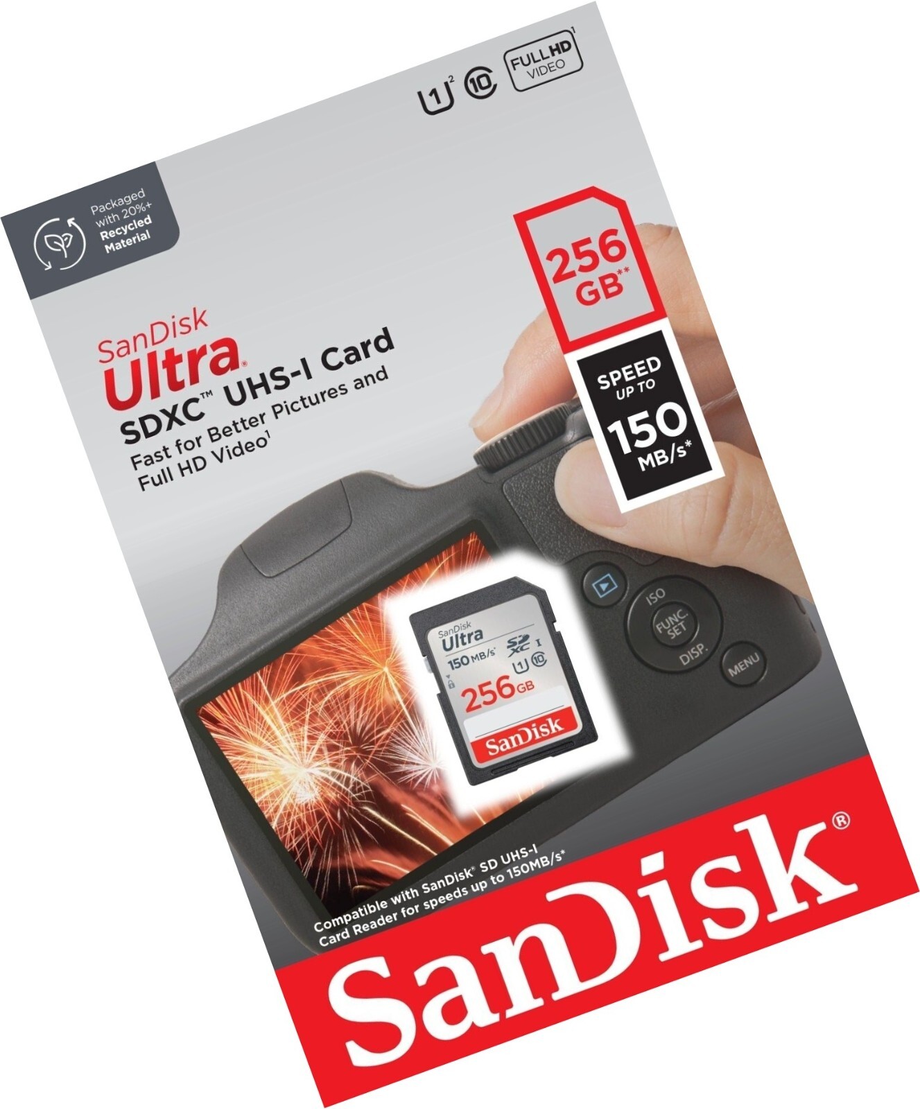 SanDisk Ultra SD Memory Card 32 64 128 256 512 GB SDHC Class 10 For Cameras lot