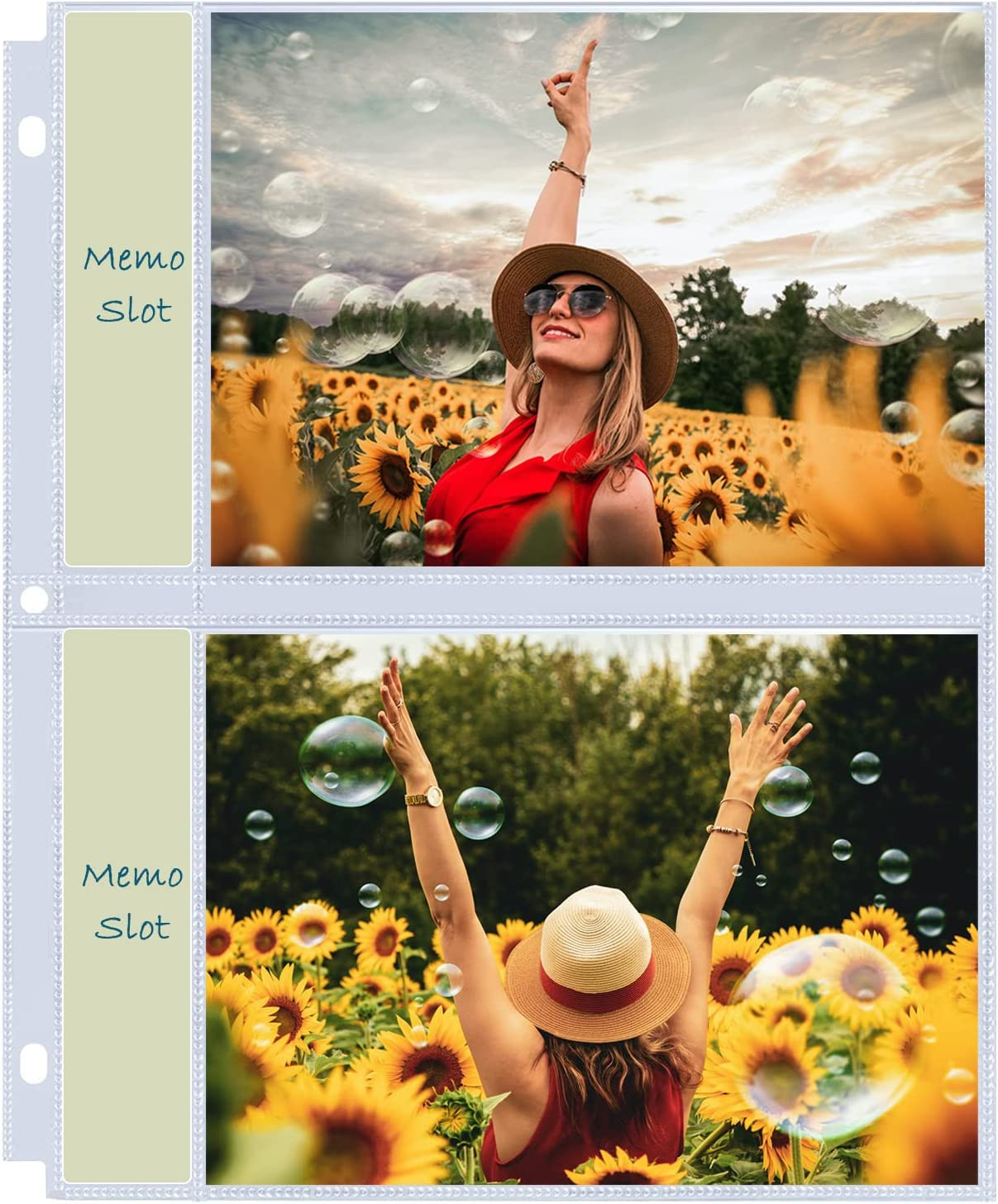 30Pack 5×7″ Photo Album Refill Pages for 3 Ring Binder,Ultra-Clear Photo Sleeves