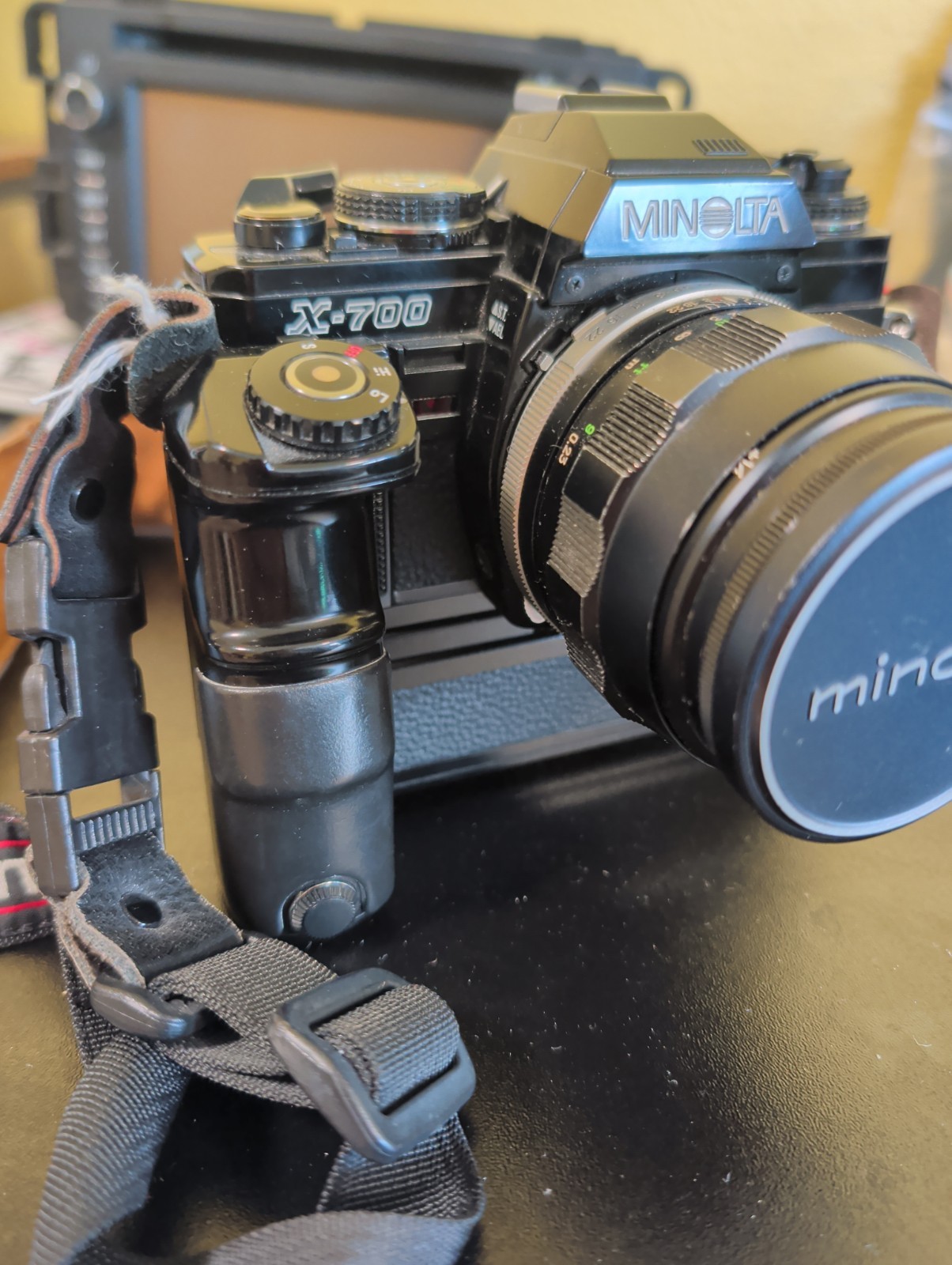 Minolta X-700 35mm Camera Body, Lense, Motor Drive .