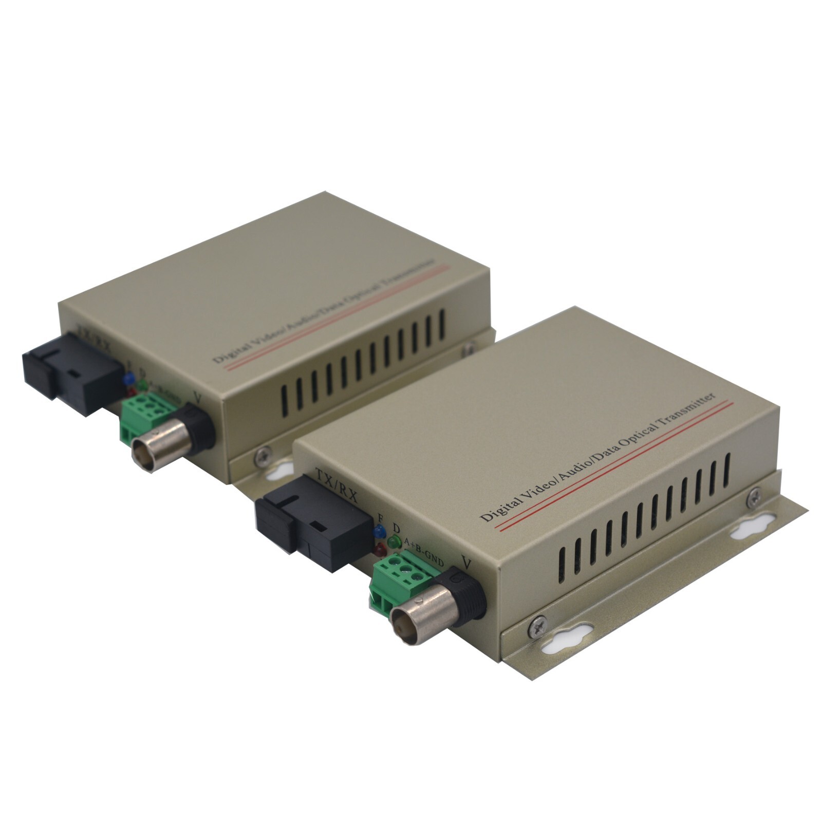 Multimode SC Analog Video Converter over Fiber Optic,BNC to Fiber MMF 1.5Km 1Set