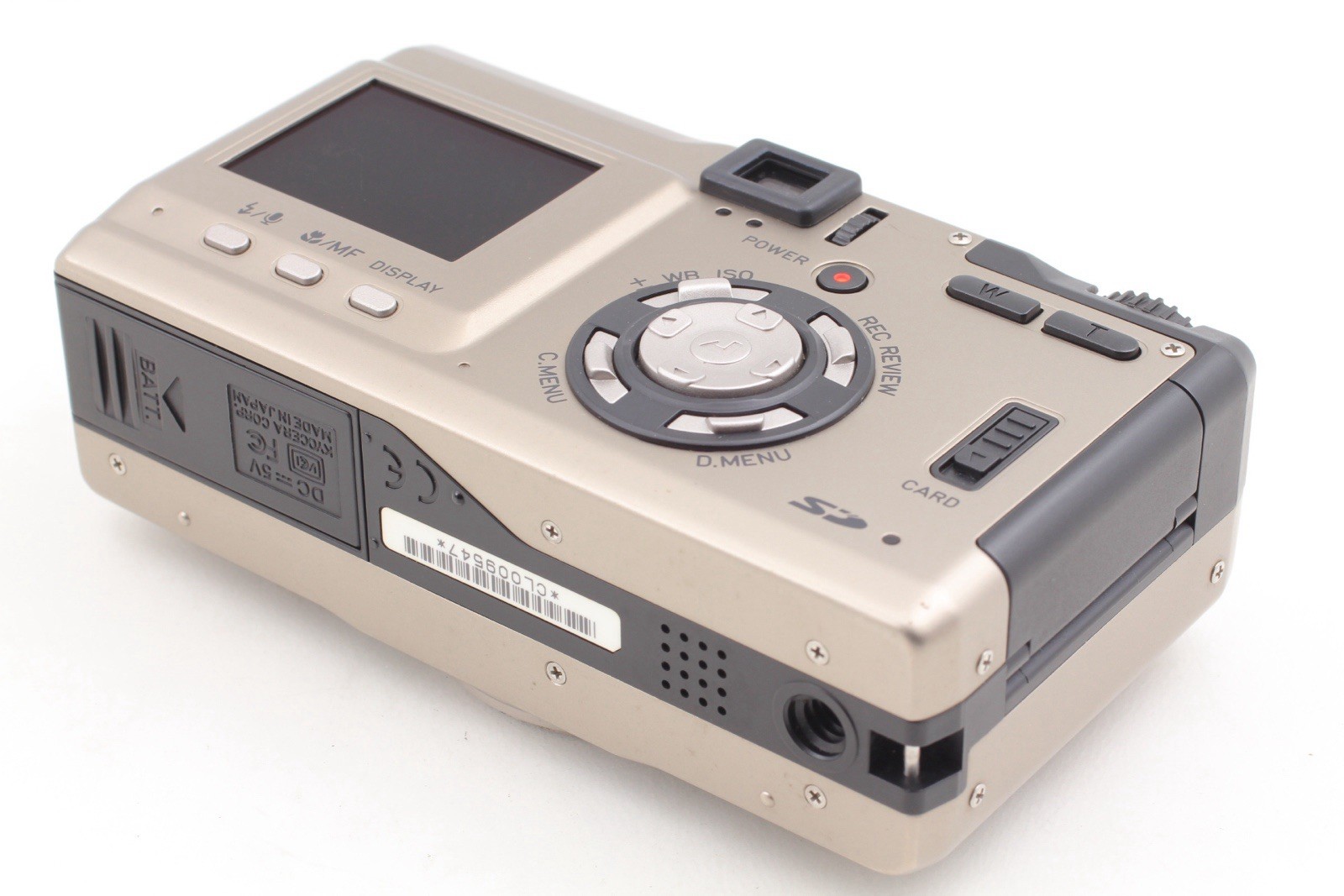🎦【 Exc+5 】Contax TVS Digital Silver Compact Camera 5.0MP 3x w/2GB SD From JAPAN