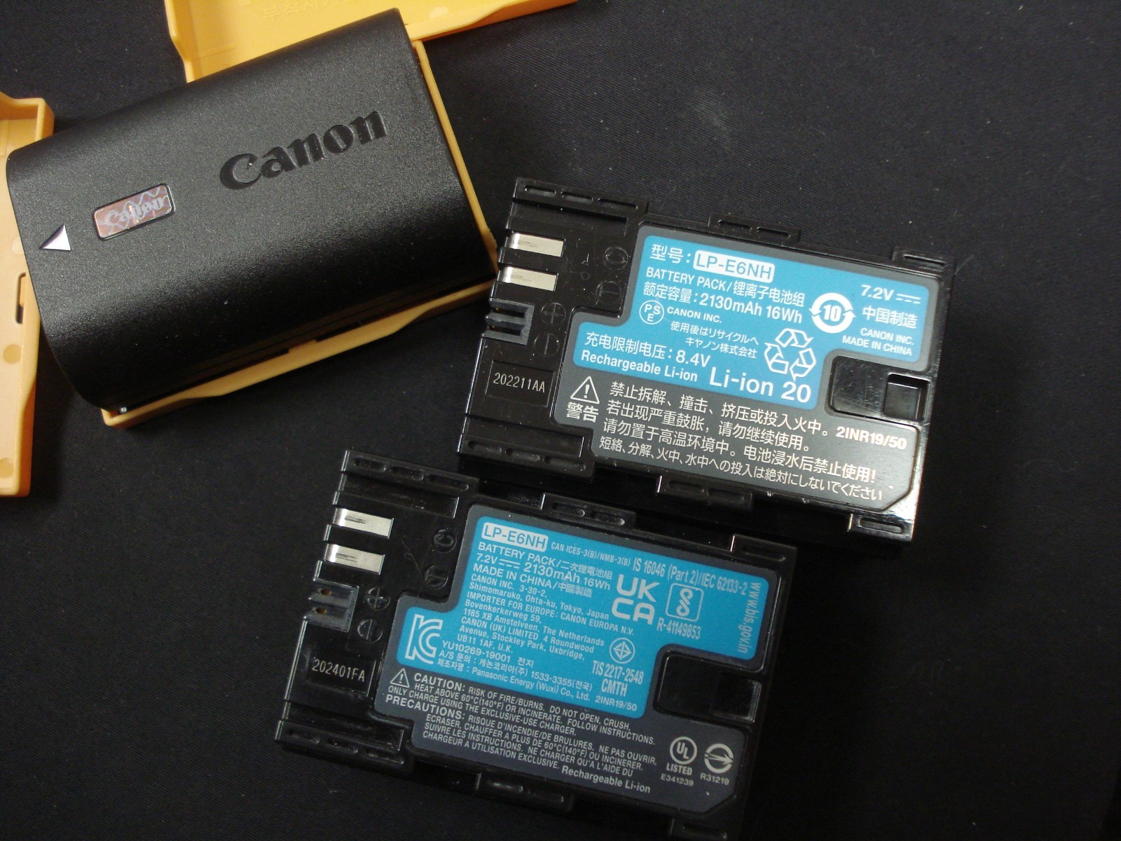 Genuine OEM Canon LP-E6NH 7.2V 2130mAh 16Wh Lithium-Ion Battery – 4132C002