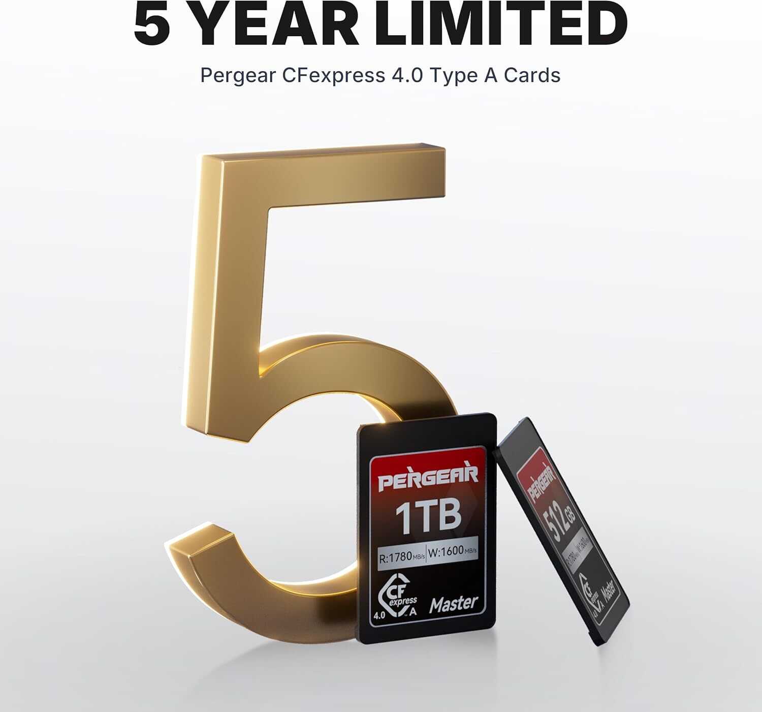 US Stock Pergear 512GB CFexpress 4.0 Type A Memory Card for Sony Camera