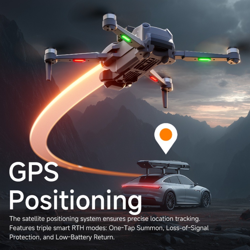 8K GPS FPV Drone,Touch Screen Remote,5G Video,Dual Batteries,Auto Return Home