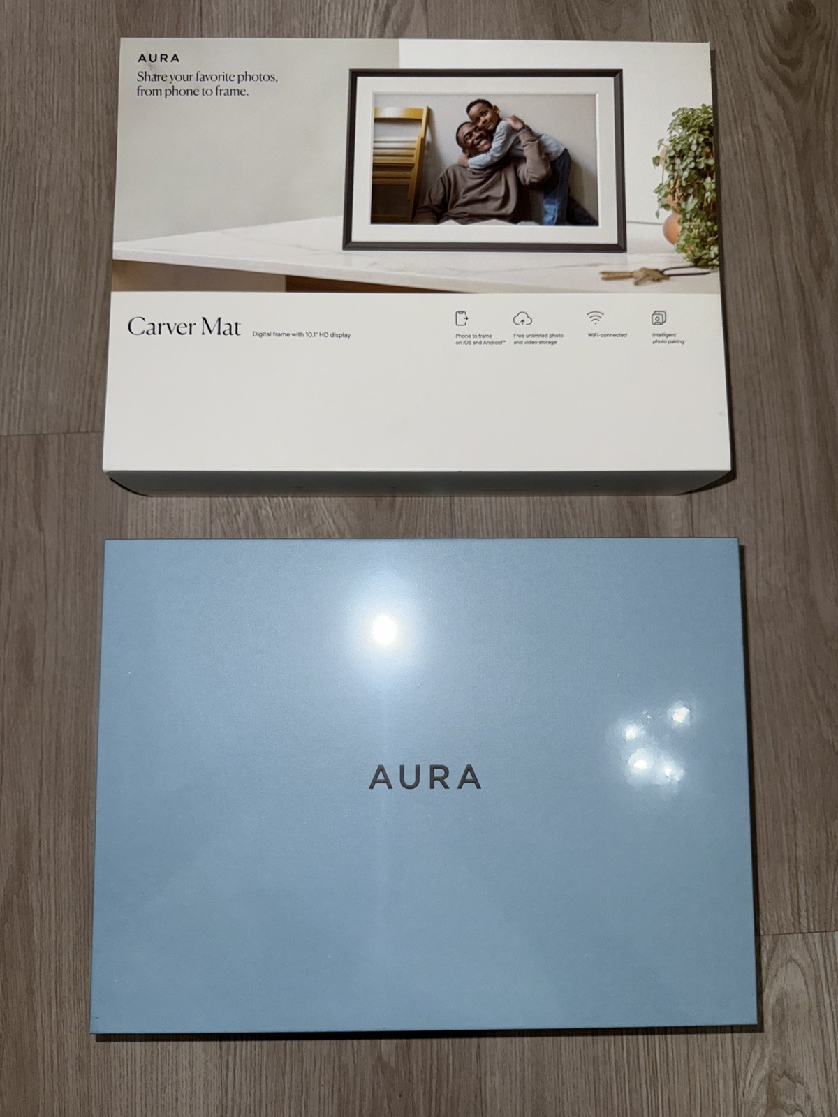 !HOT SALE! Aura – Carver Mat 10.1″ Digital Wifi Photo Frame-Ink with Paper Mat