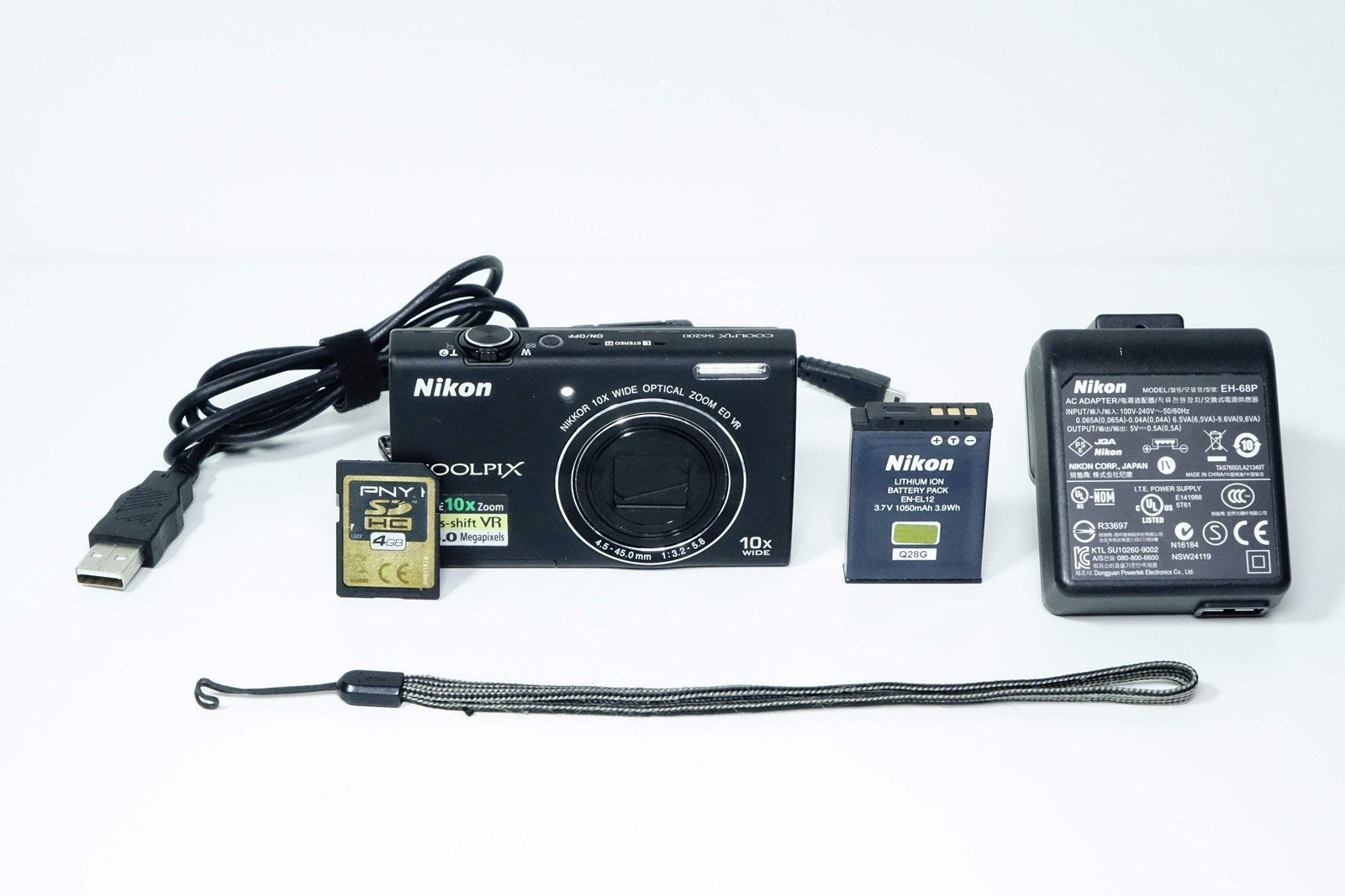 Nikon Coolpix S6200 Black Compact 16MP Zoom 10X – 12 MONTH WARRANTY