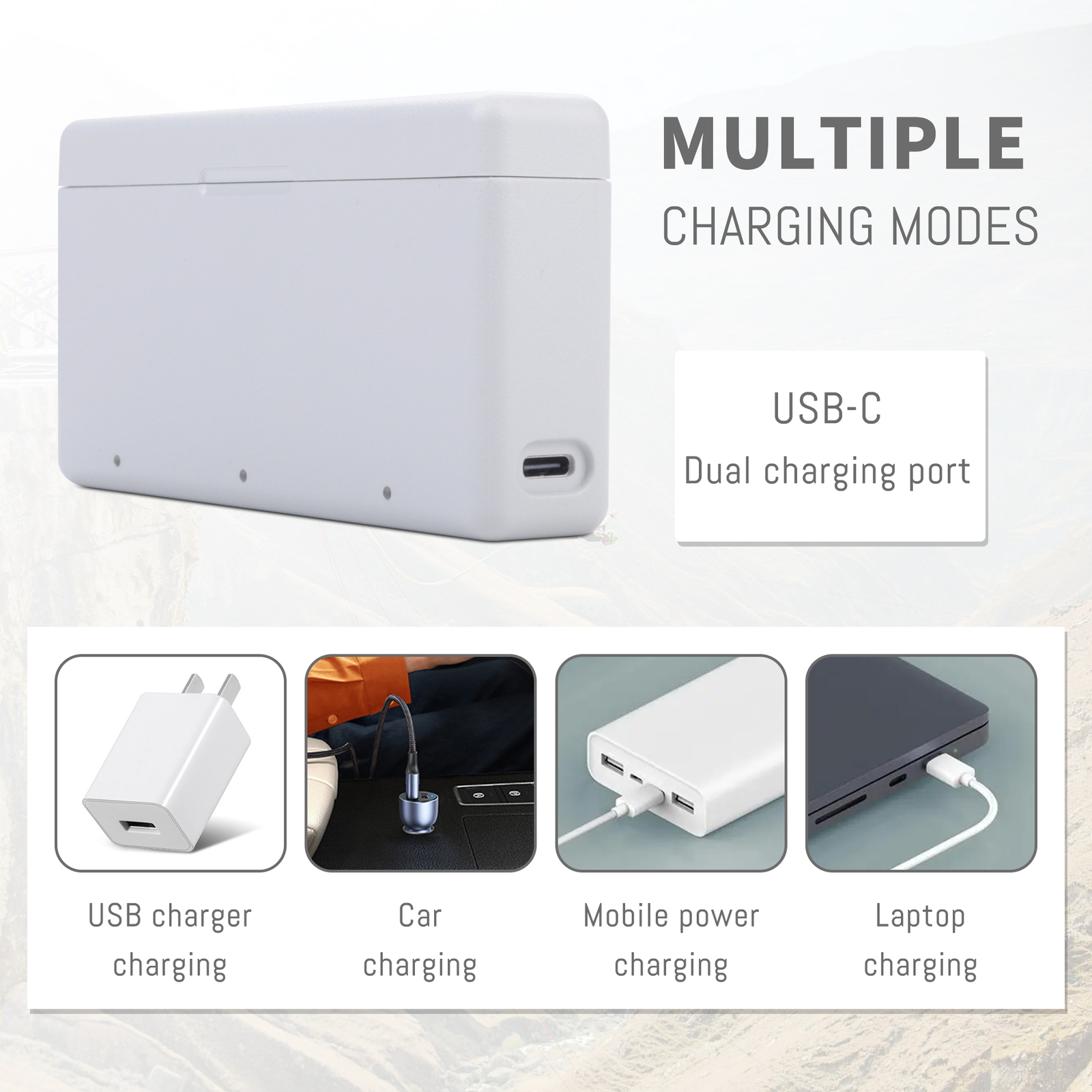 3-Pack Battery and 3-Channel Fast Charger Hub, Compatible for DJI OSMO Action 5
