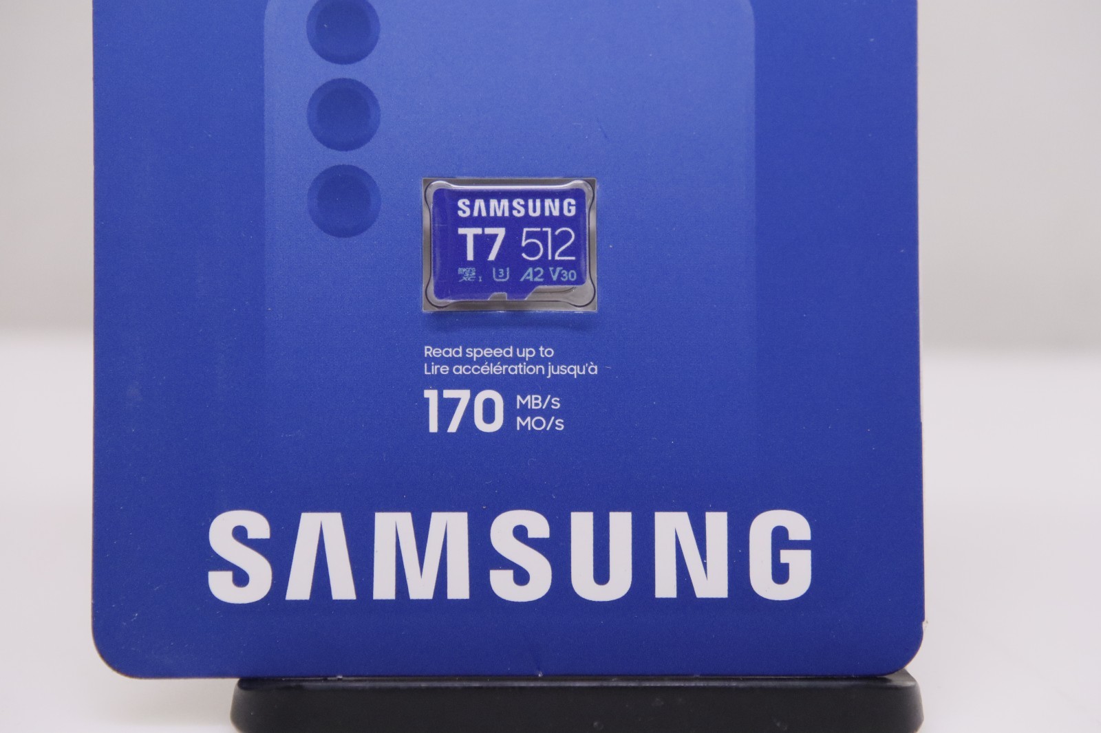 Samsung T7 microSDXC 512GB Up to 170MB/s UHS-I U3 4K A2 V30 micro SD MB-MB512T