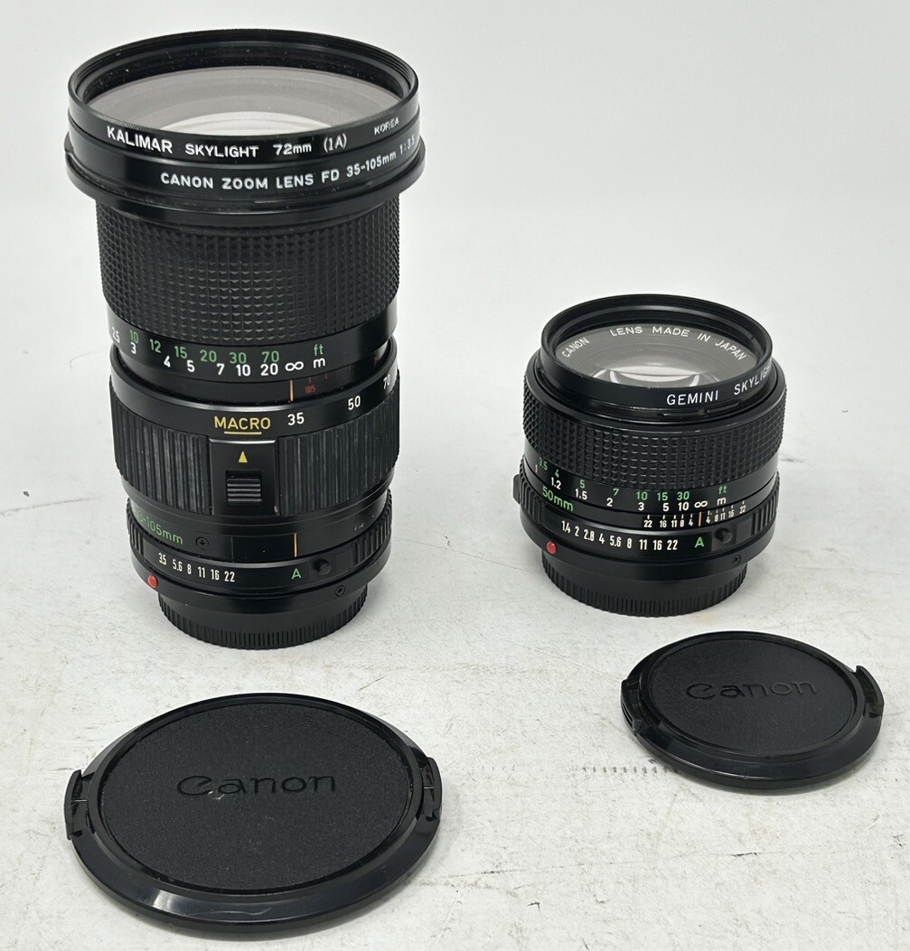 Canon AE-1 Program W/ Fresh Overhaul, ONE YEAR Warranty, Flash, Choice Of Lenses