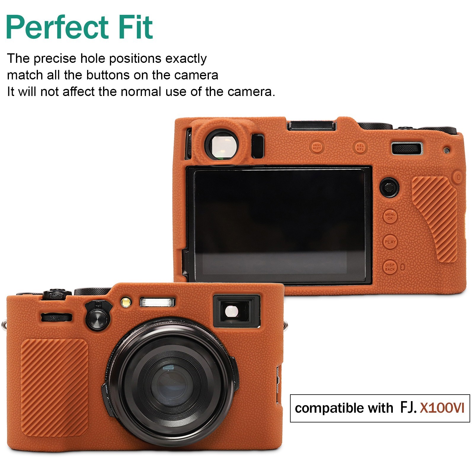 Frosted Matte Silicone Case Protective Cover Camera Shell for Fujifilm X100VI