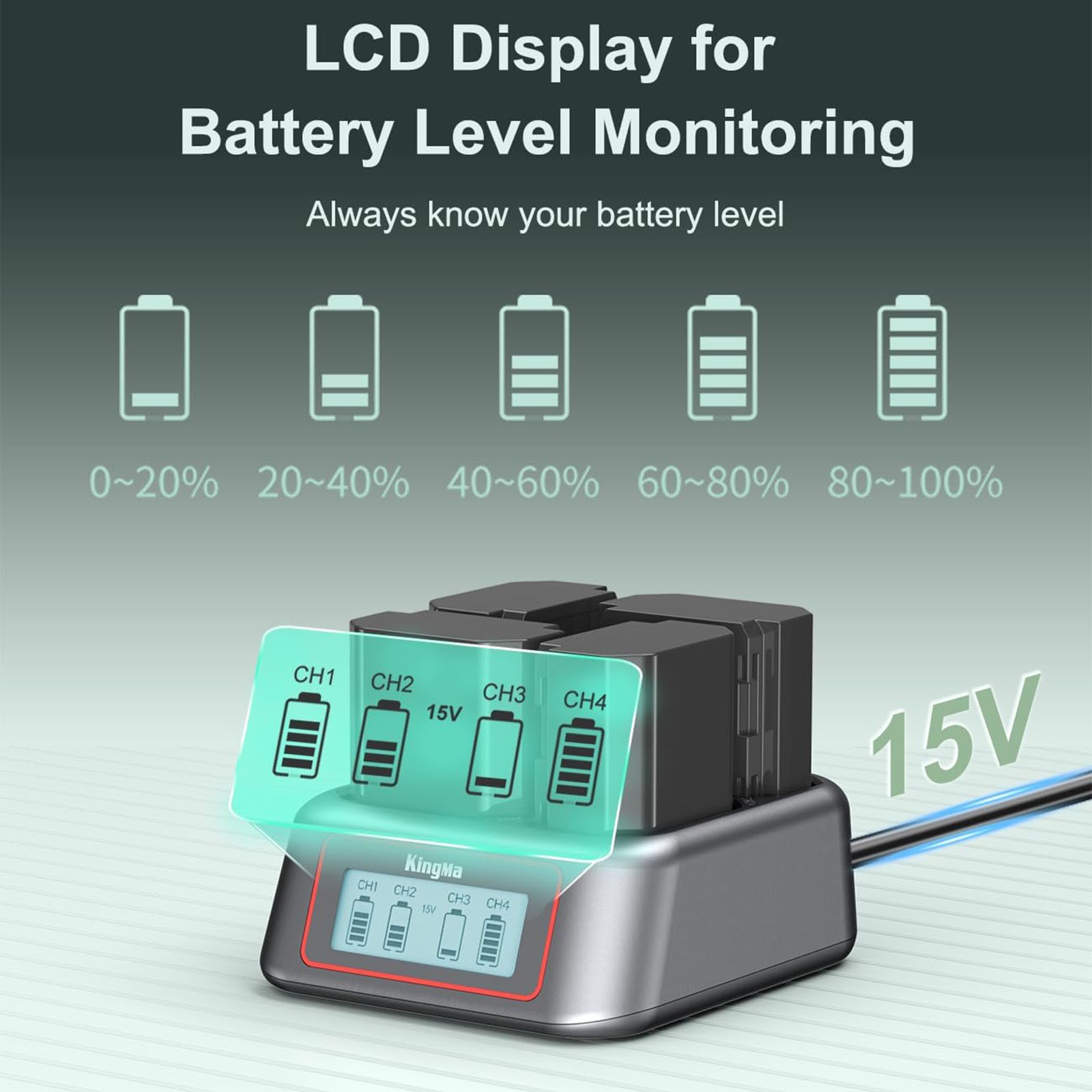 45W NP-FZ100 Battery Charger for A7III/A7IV/A7RIII/A7RV/A7C/A7CII/A6700/A9/A1