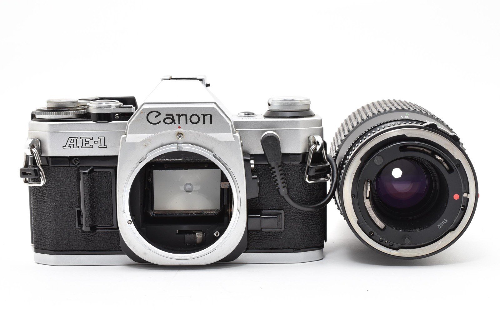 [NEAR MINT w/Bag] Canon AE-1 35mm Film Camera Zoom FD 75-200mm F/4.5 Lens Japan