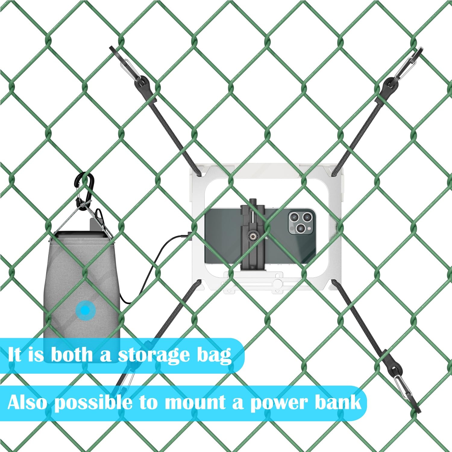 Cell Fence Mount with Shade, Game Recording Mounting Kit Works with Gamechang…