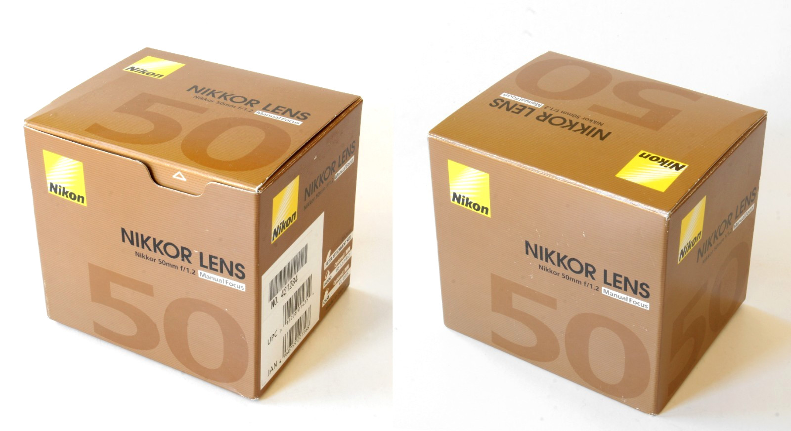 Late Nikkor 50mm f/1.2 MF AI-S (serial 421284) w/box, inst, guarantee card