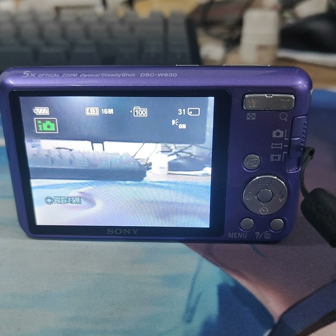 Purple SONY Cyber shot DSC-W630 Digital Camera 16.1 MP 5x Optical Zoom English