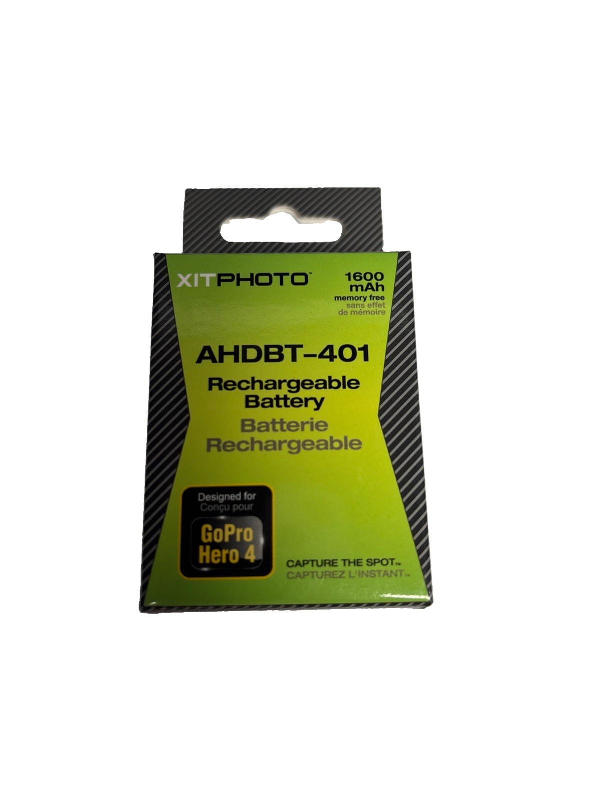 XitPhoto Rechargeable Battery for GoPro Hero 4 1600mAh Li-Ion AHDBT-401