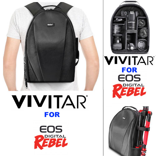 500-1000MM TELESCOPIC LENS + BACKPACK FOR CANON EOS REBEL T1000 FOR ALL EOS REB