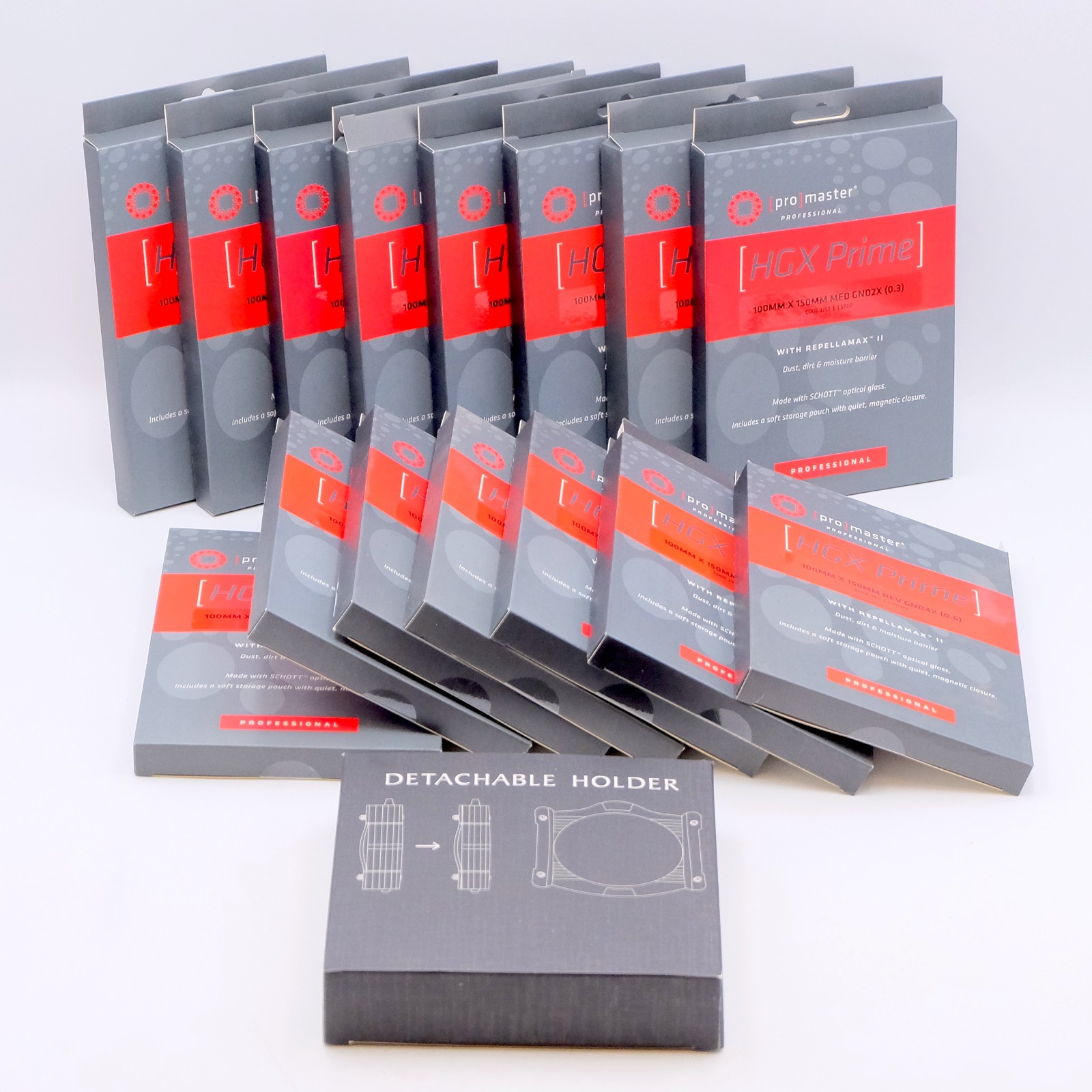 Set of 15 Different 100mm x 150mm Grad ND HGX Filters + Holder w/ 82mm + 86mm