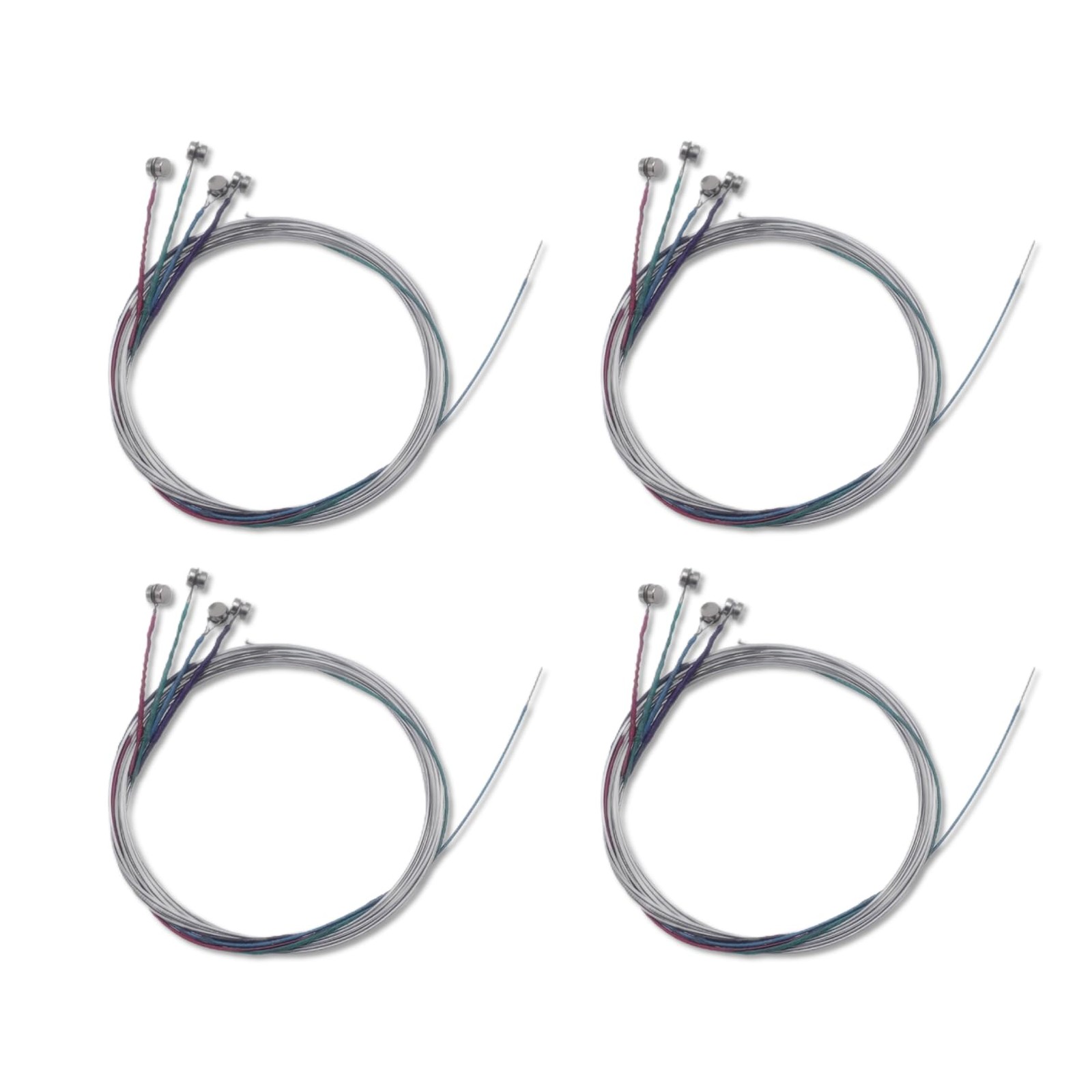Cheerock 4 Set Violin Strings Full Size 4/4, Universal Steel Core silver