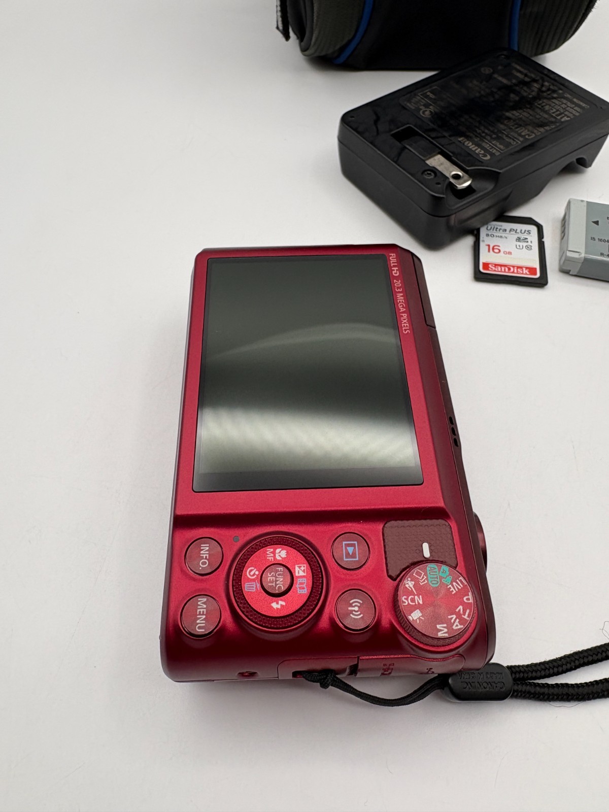 Canon PowerShot SX720 HS 20.3MP Digital Camera Red w/40x Zoom Bundle Tested