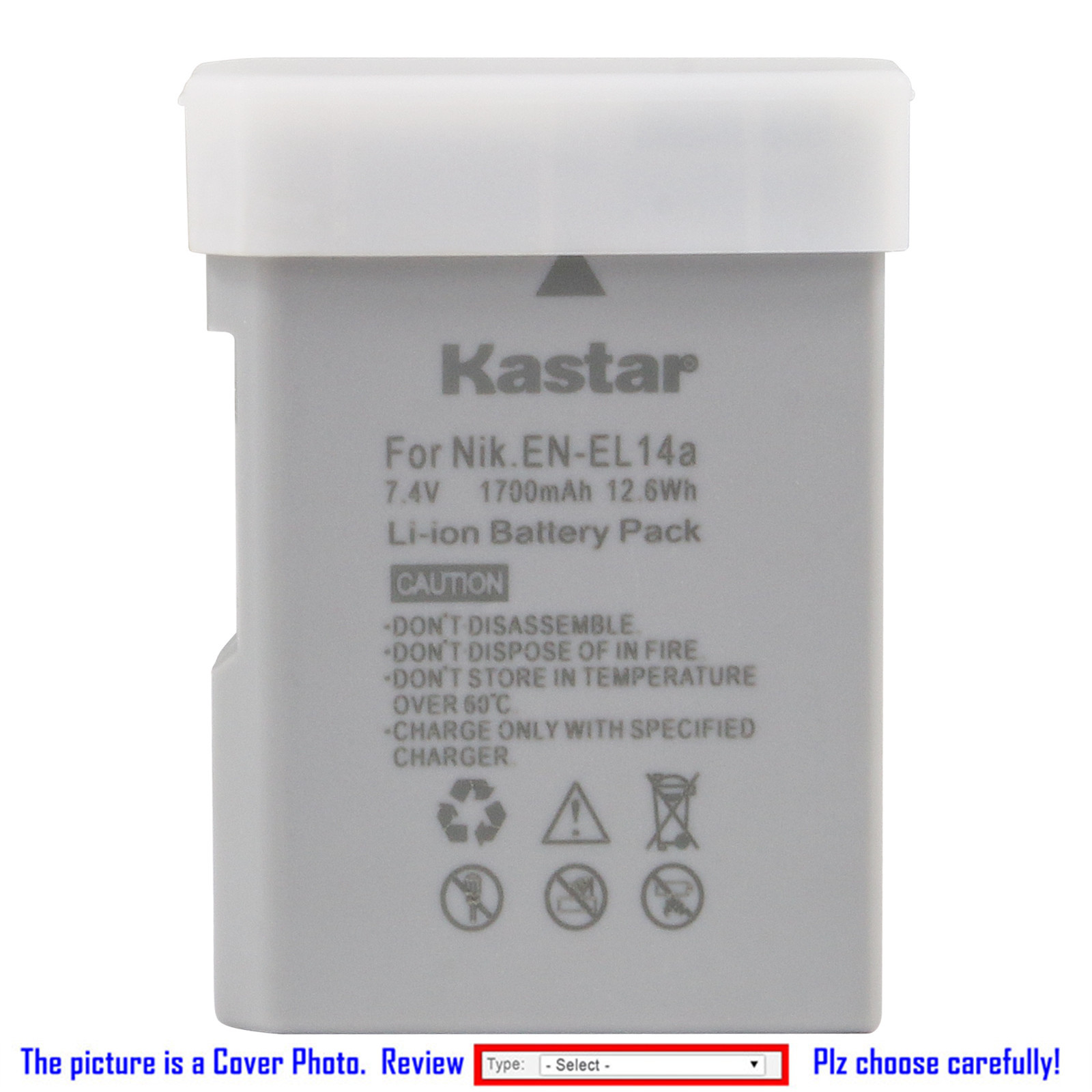 Kastar Replacement Battery for Nikon EN-EL14a MH-24a & Nikon D5600 DSLR Camera