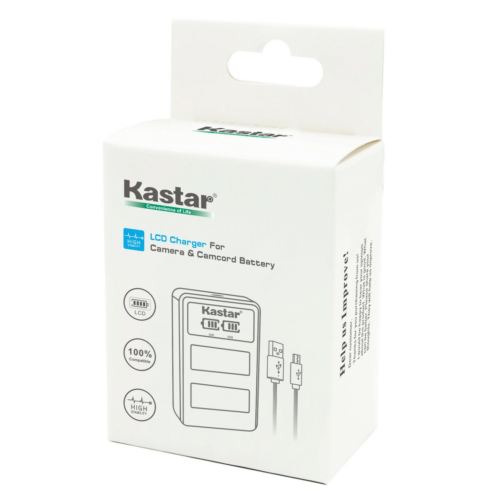 Kastar Battery Charger Sony NP-F330 NP-F550 NP-F570 BC-VM10 LED MOUNT V-MOUNT