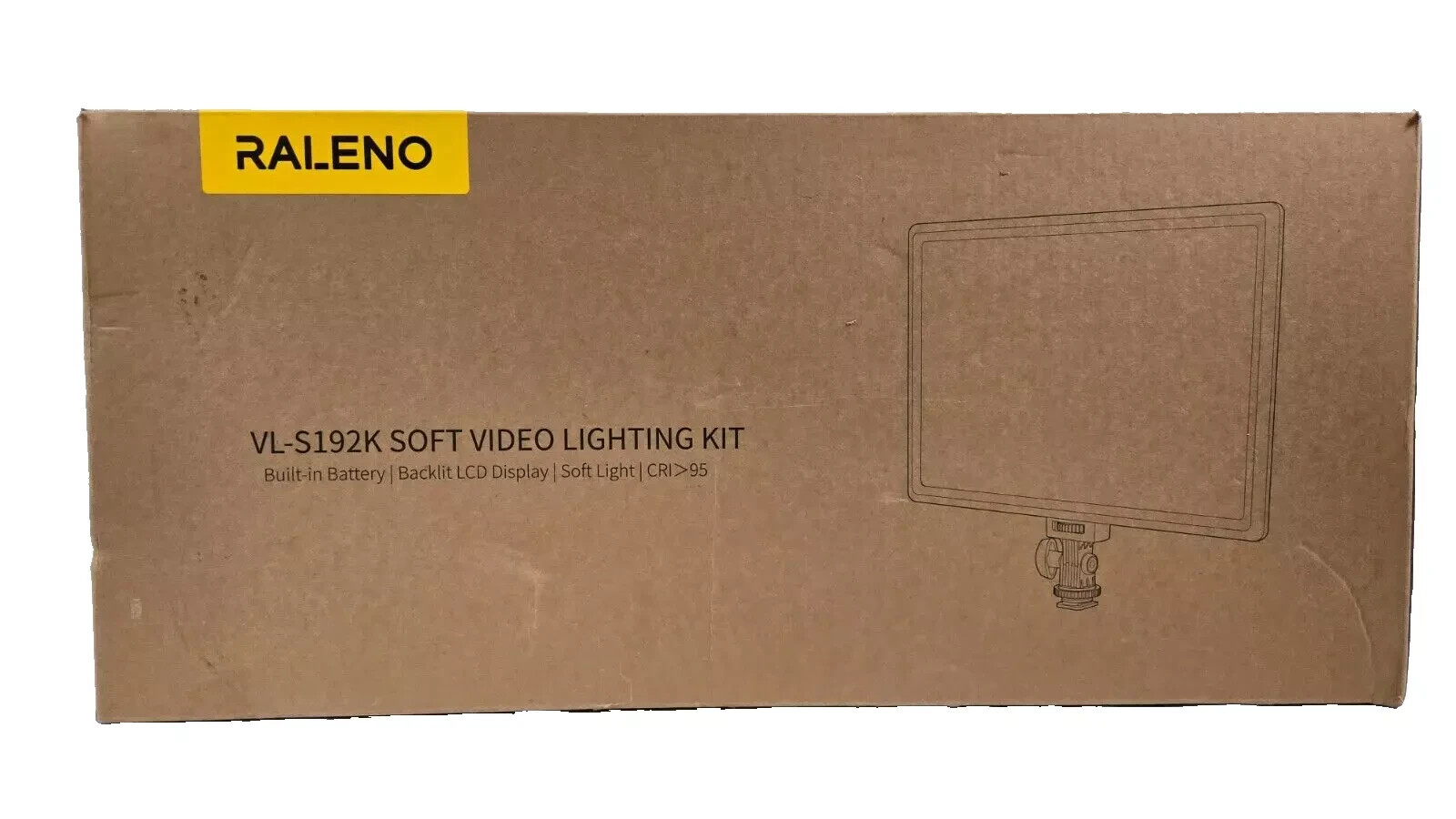 RALENO VL-S192K – 2 Pack LED Video Light and 75″ Stand Lighting Kit NEW